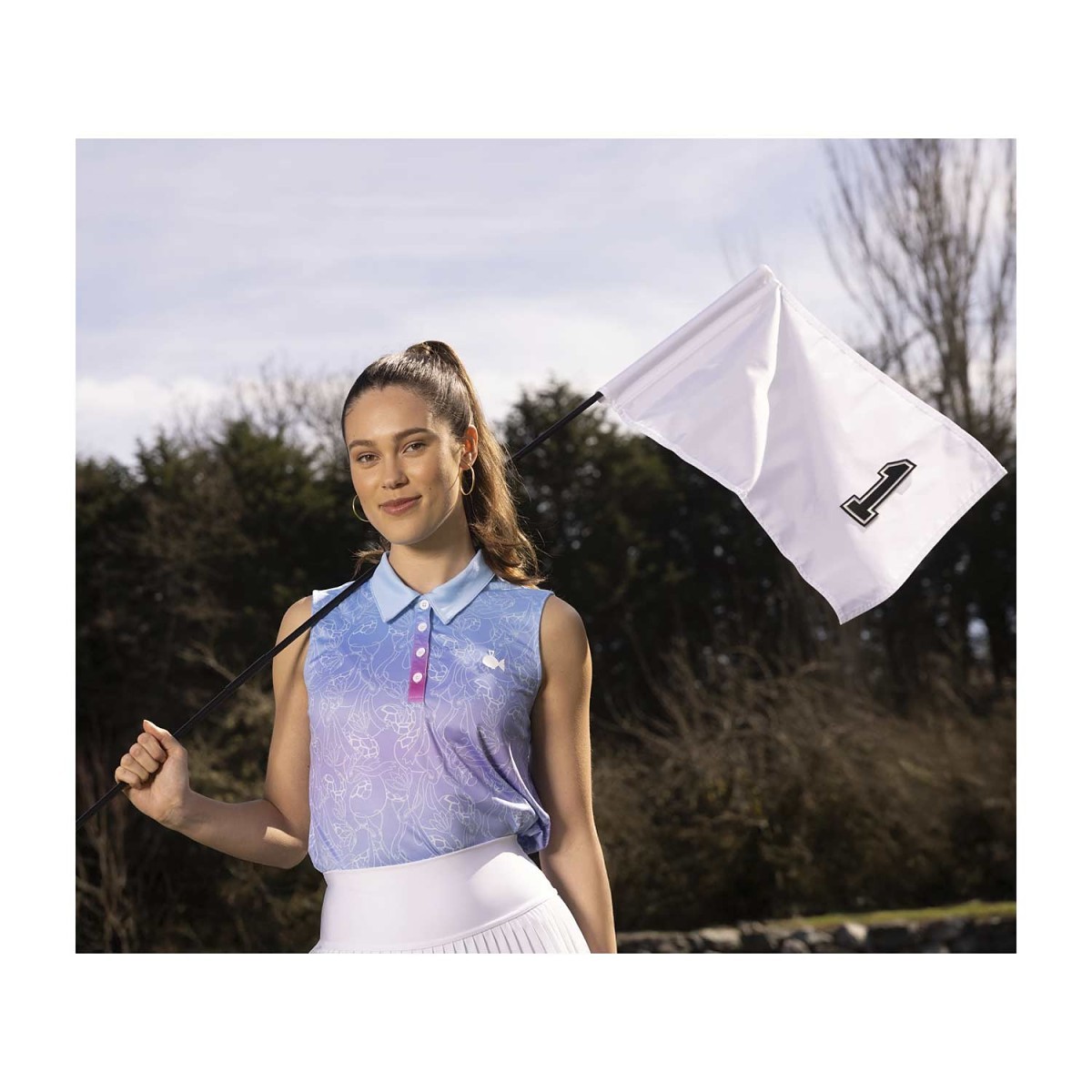 Feebas & Milotic Pokémon Clubhouse Sleeveless Polo Shirt - Women