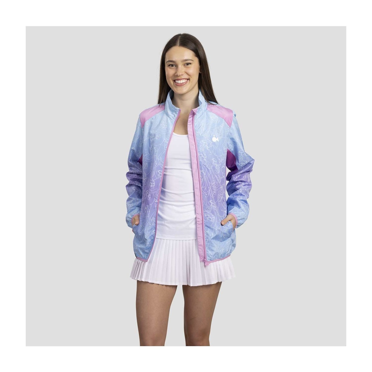 京都パフェ子様用　エレッセ テニスウェア 光電子 ジャケット M レディース Feebas & Milotic Pokémon Clubhouse Windbreaker Jacket - Women