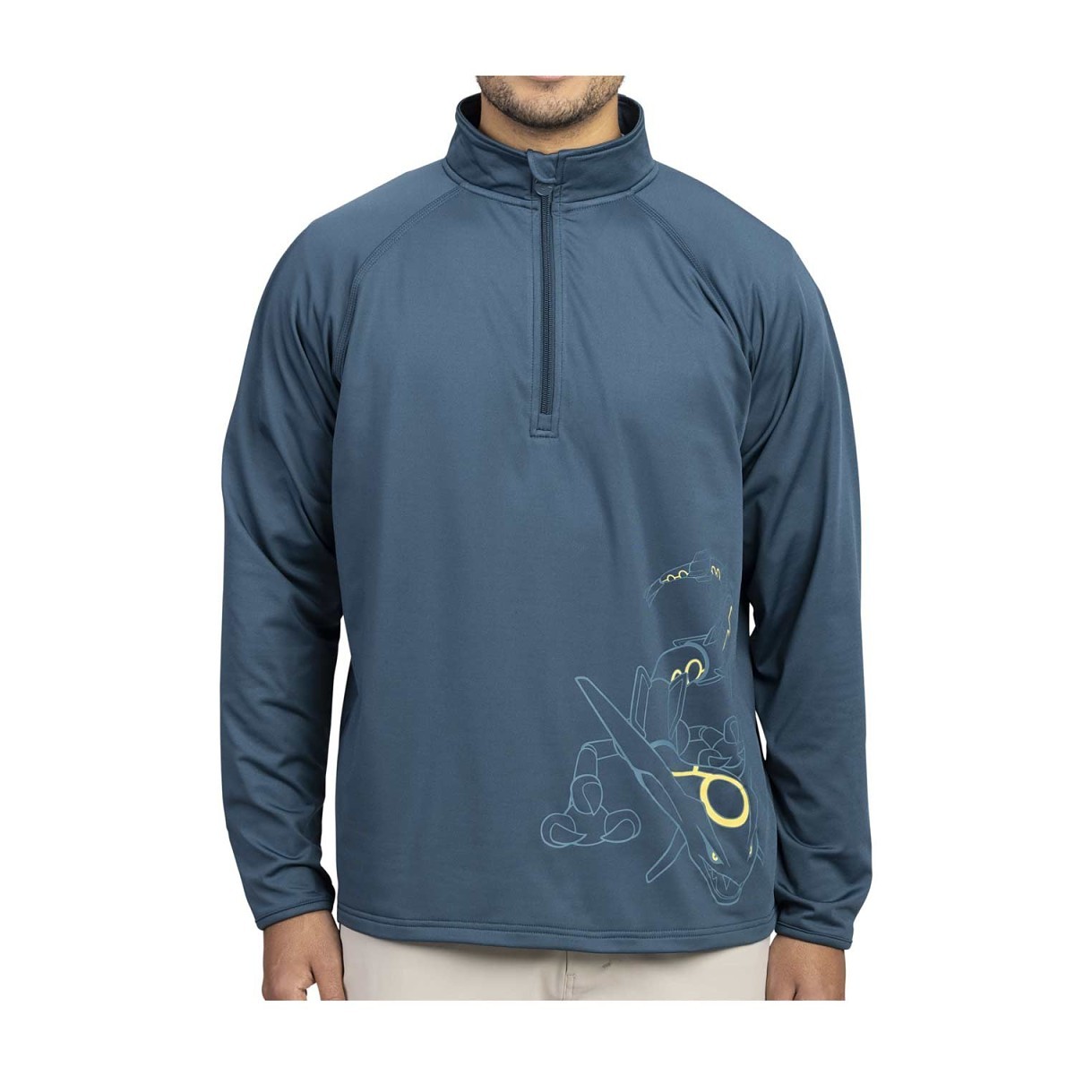 r*i様 JONES✖️CLUBHAUSコラボトレーナー Rayquaza Pokémon Clubhouse Quarter-Zip Pullover Sweatshirt - Men