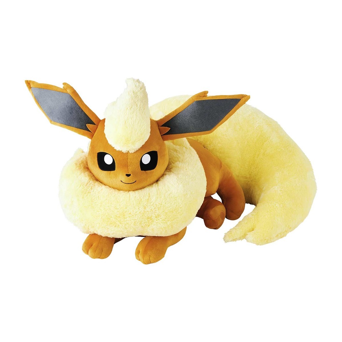 ぬいぐるみ 等身大ブースター 寝そべり Flareon Pokédex-Size Flareon Pokédex-Size Poké Plush - 25 ¼ In. | Pokémon Center