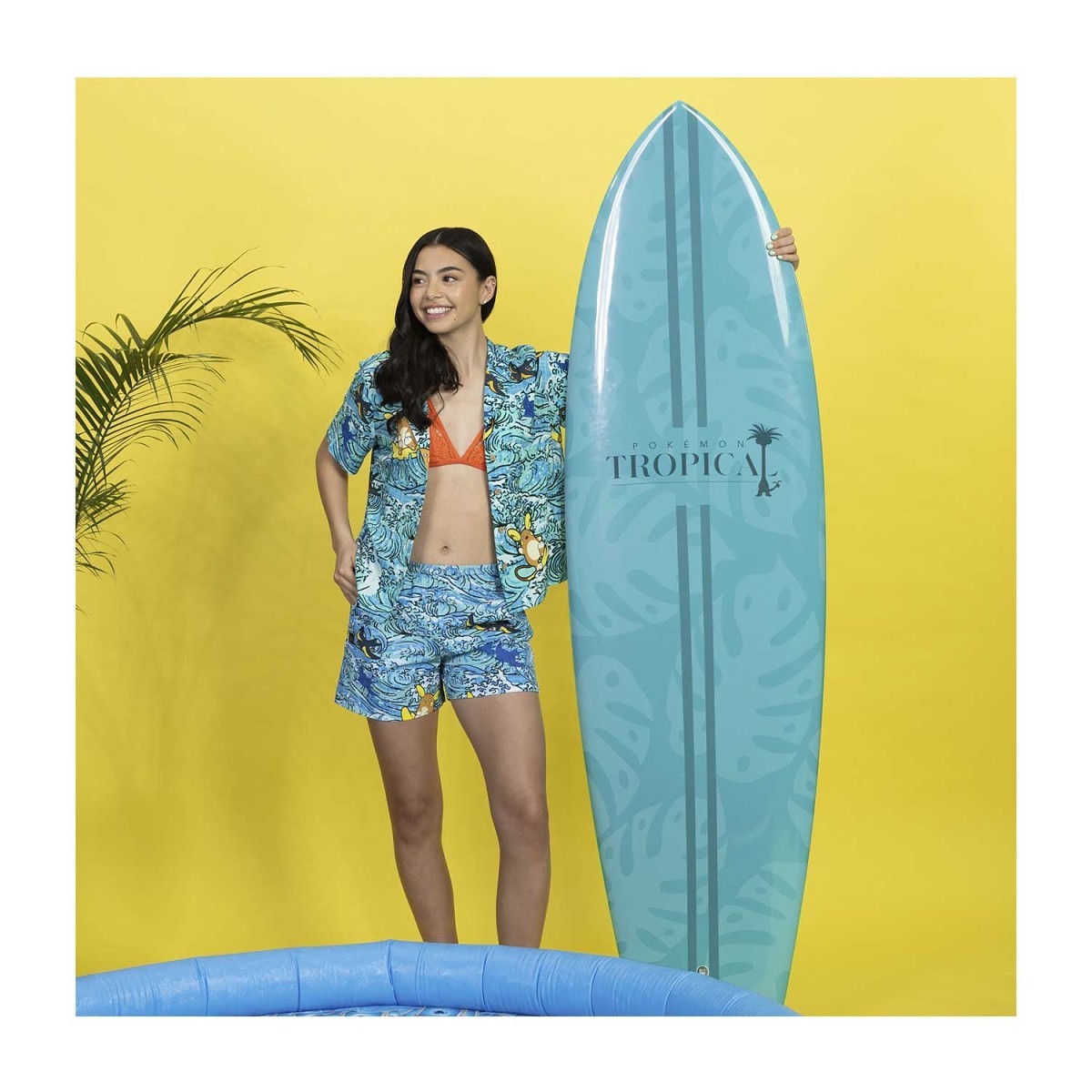 ♡n41♡ Pokémon Tropical Whitecap Cruising Tropical Shirt - Women