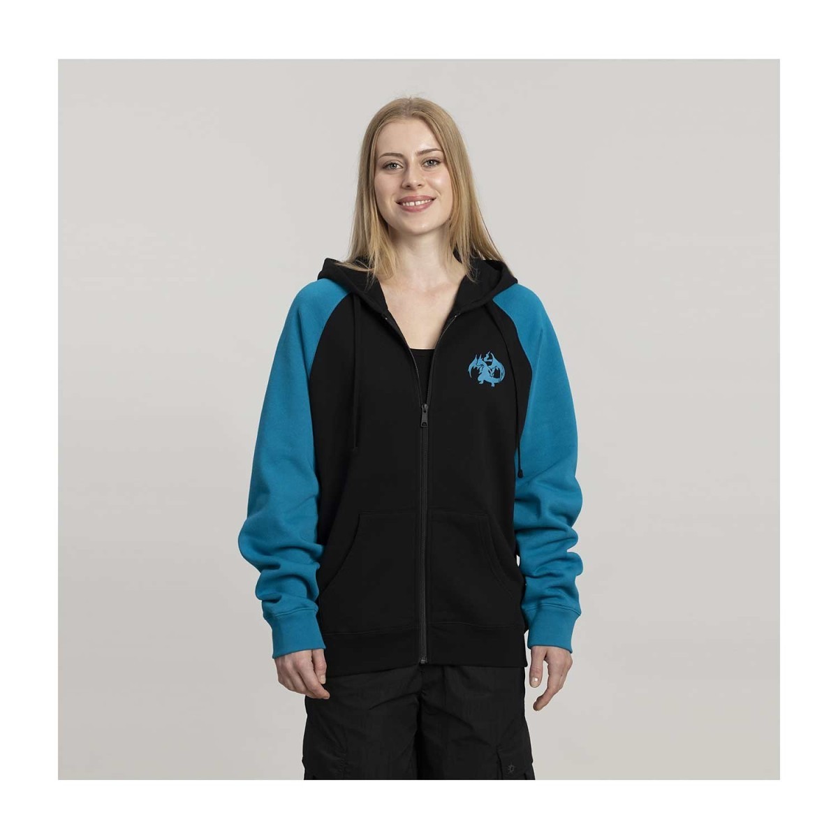 Mega Charizard Y Black Zip-Up Hoodie - Adult | Pokémon Center