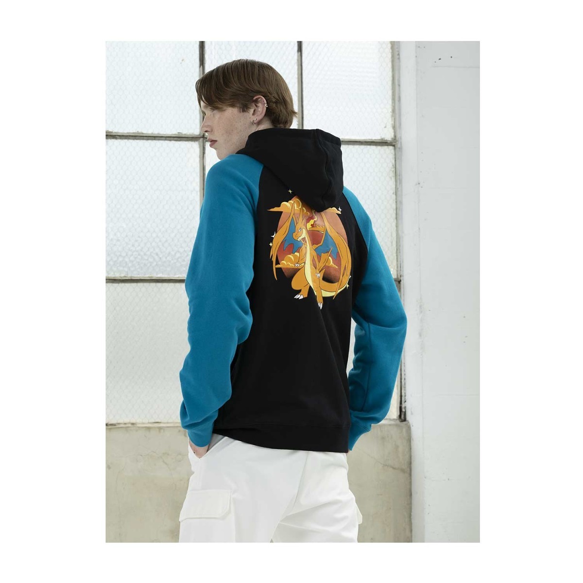 Mega Charizard Y Black Zip-Up Hoodie - Adult | Pokémon Center