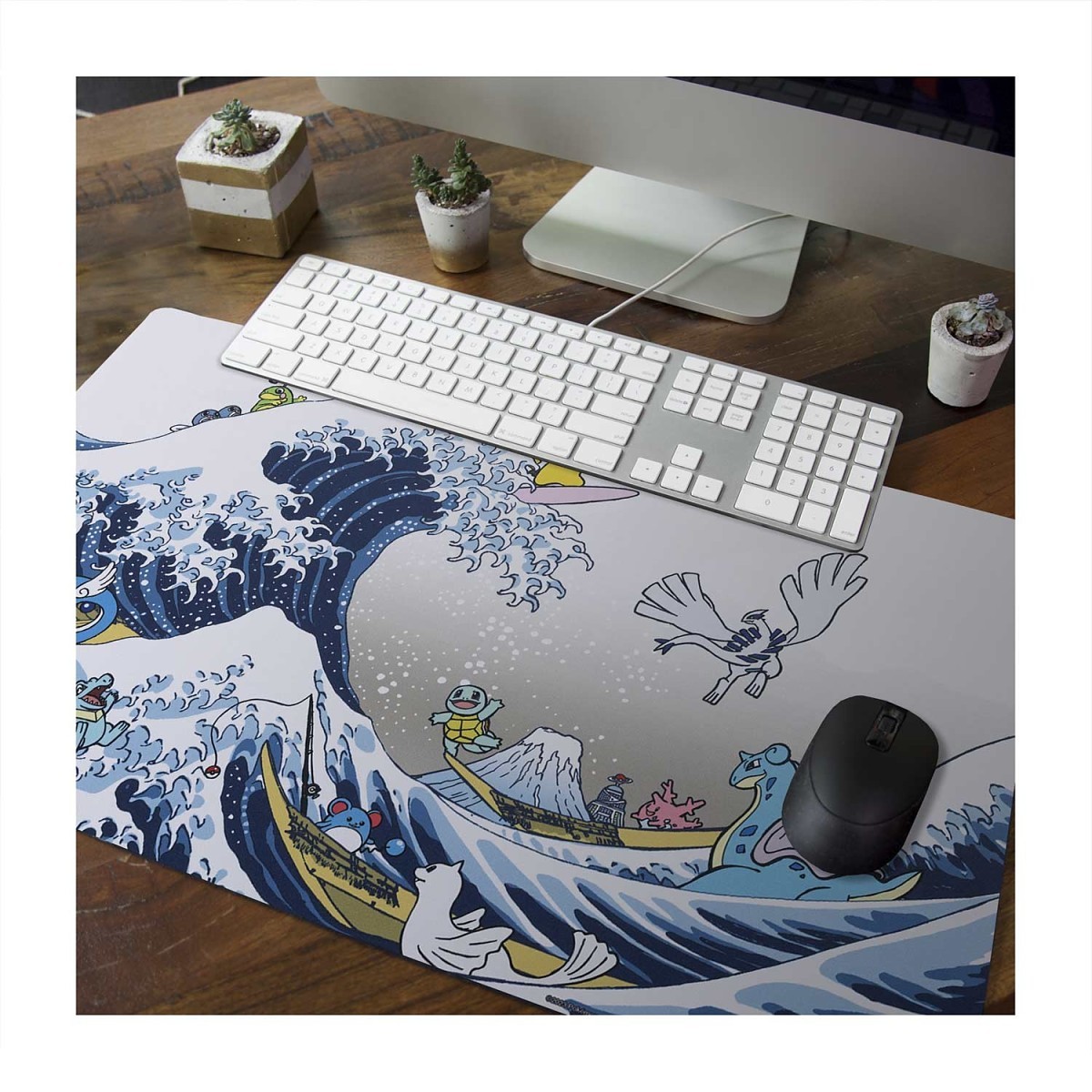 GRATE WAVE PIKACHU & FRIENDS 葛飾北斎　プレイマット Pokemon Center Great Wave Pikachu Friends Playmat Hokusai