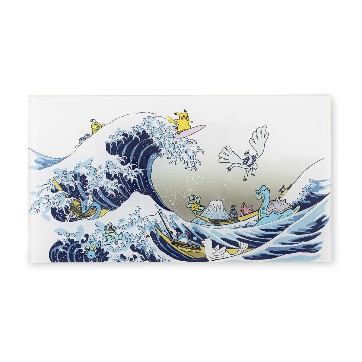 Great Wave Pikachu & Friends Wall Art & Dive Ball Bundle