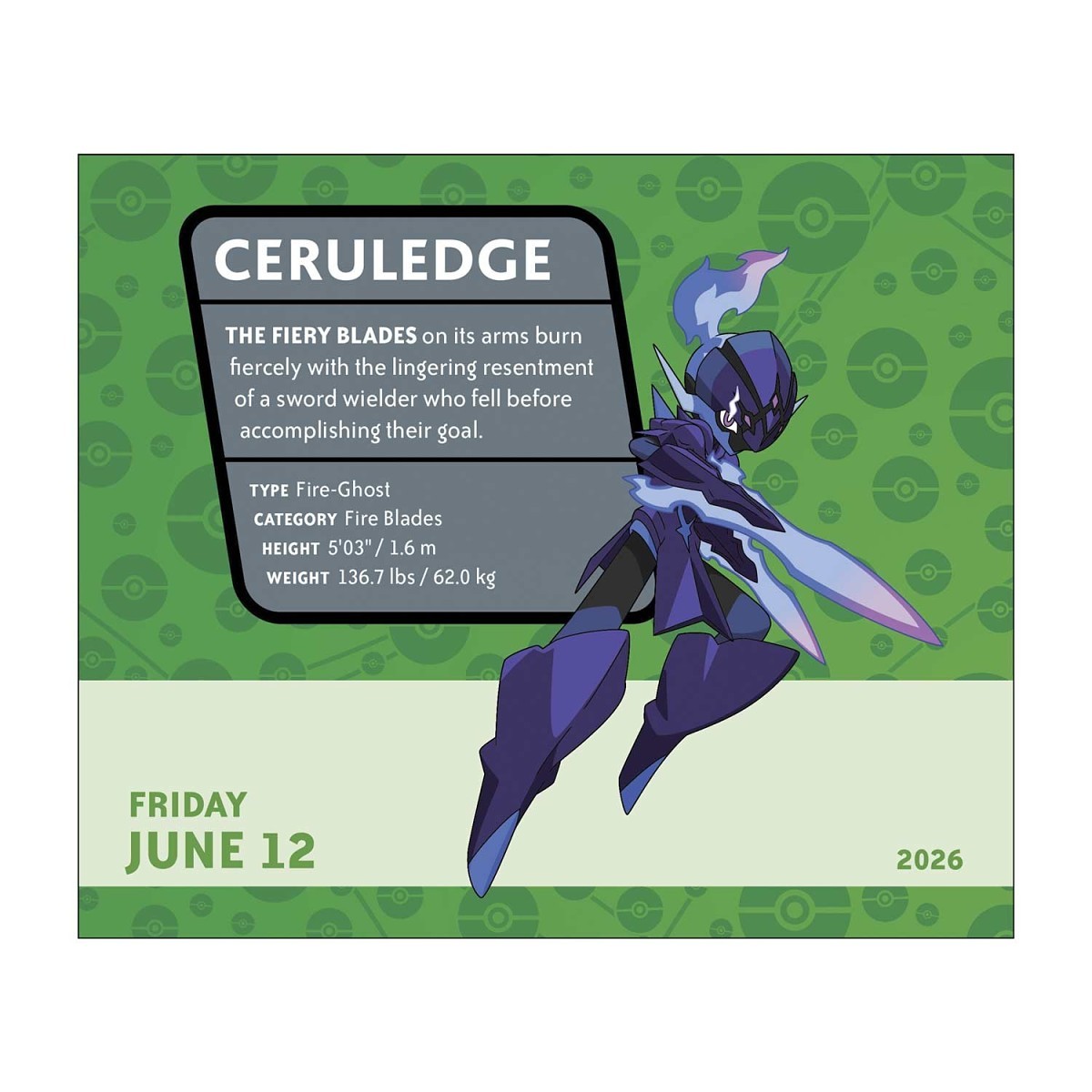 Pokémon 2026 DaytoDay Calendar Pokémon Center Canada Official Site