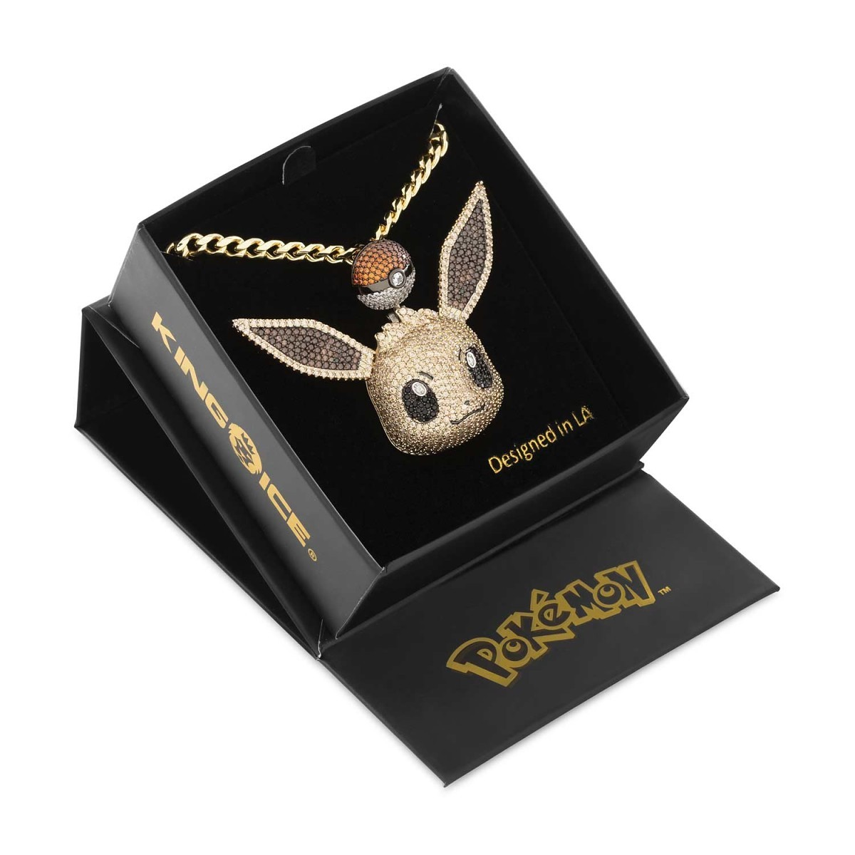 Pokémon × King Ice: Eevee Necklace | Pokémon Center Official Site