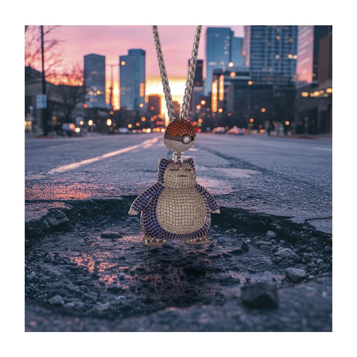 送料関税込【King Ice x Pokemon】Snorlax Necklace♪国内発送 Pokémon × King Ice: Snorlax Necklace | Pokémon Center