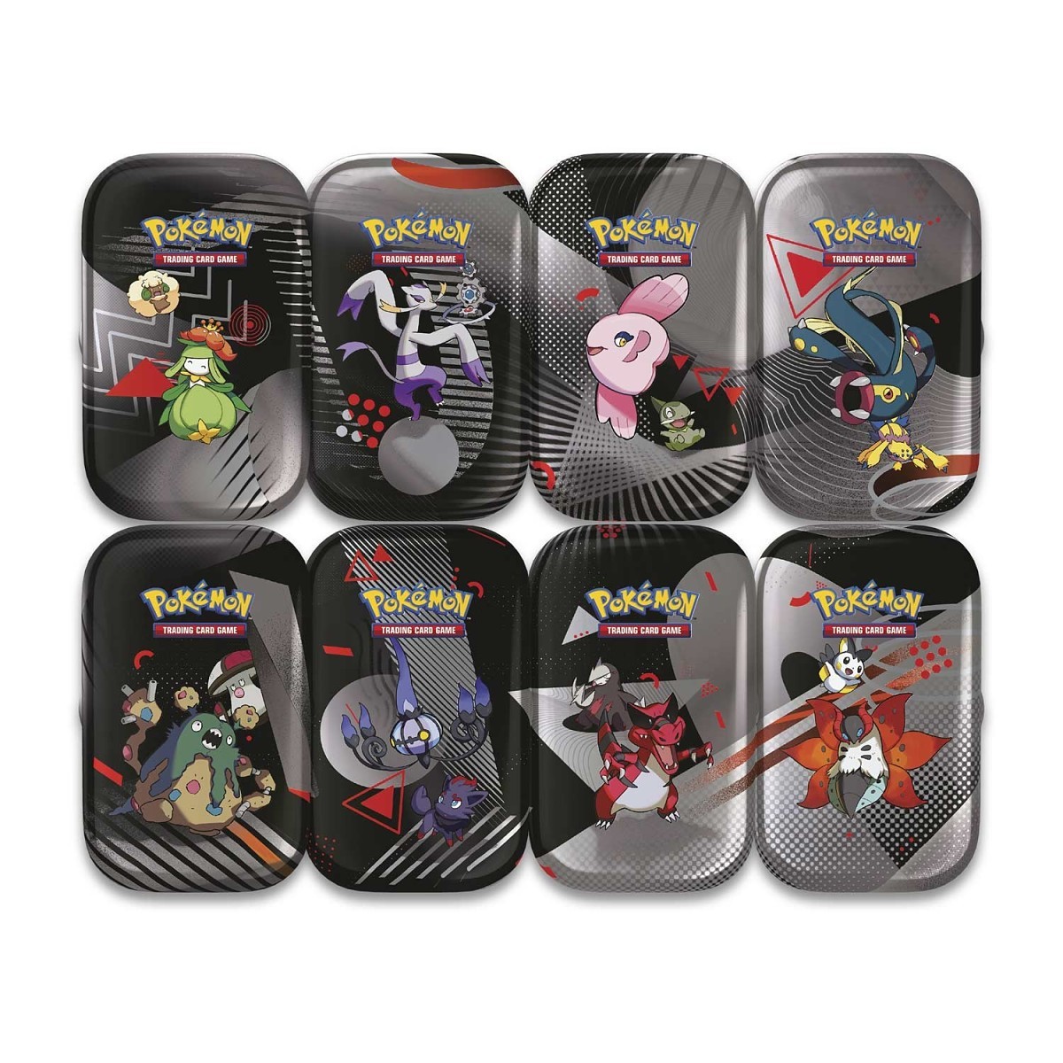 Pokémon TCG Mega Evolution Empty Mini Tins – 5 Designs: Gardevoir, Kangaskhan, Lucario, Venusaur, Latias