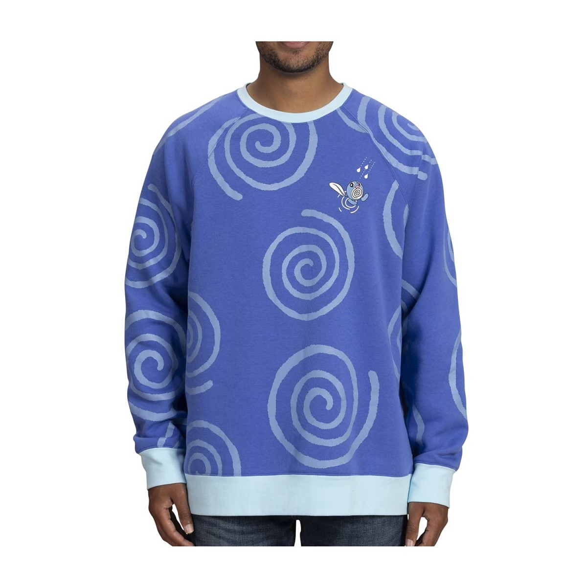 Poliwag Blue Crew Neck Sweatshirt - Adult | Pokémon Center