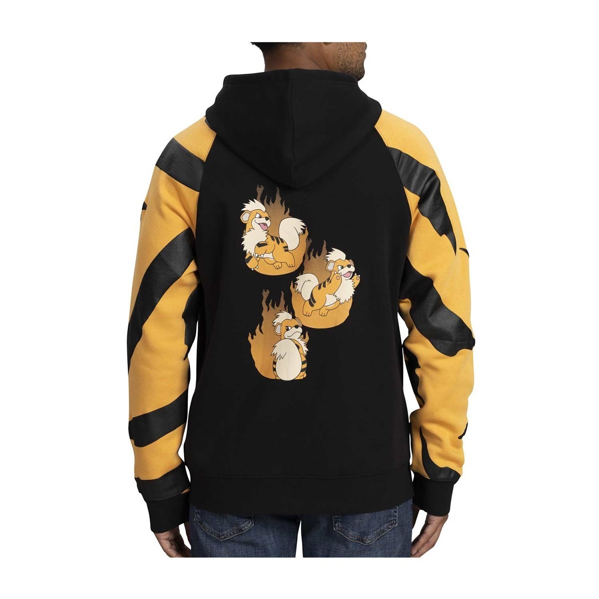 Growlithe Black Zip-Up Hoodie - Adult | Pokémon Center Official Site
