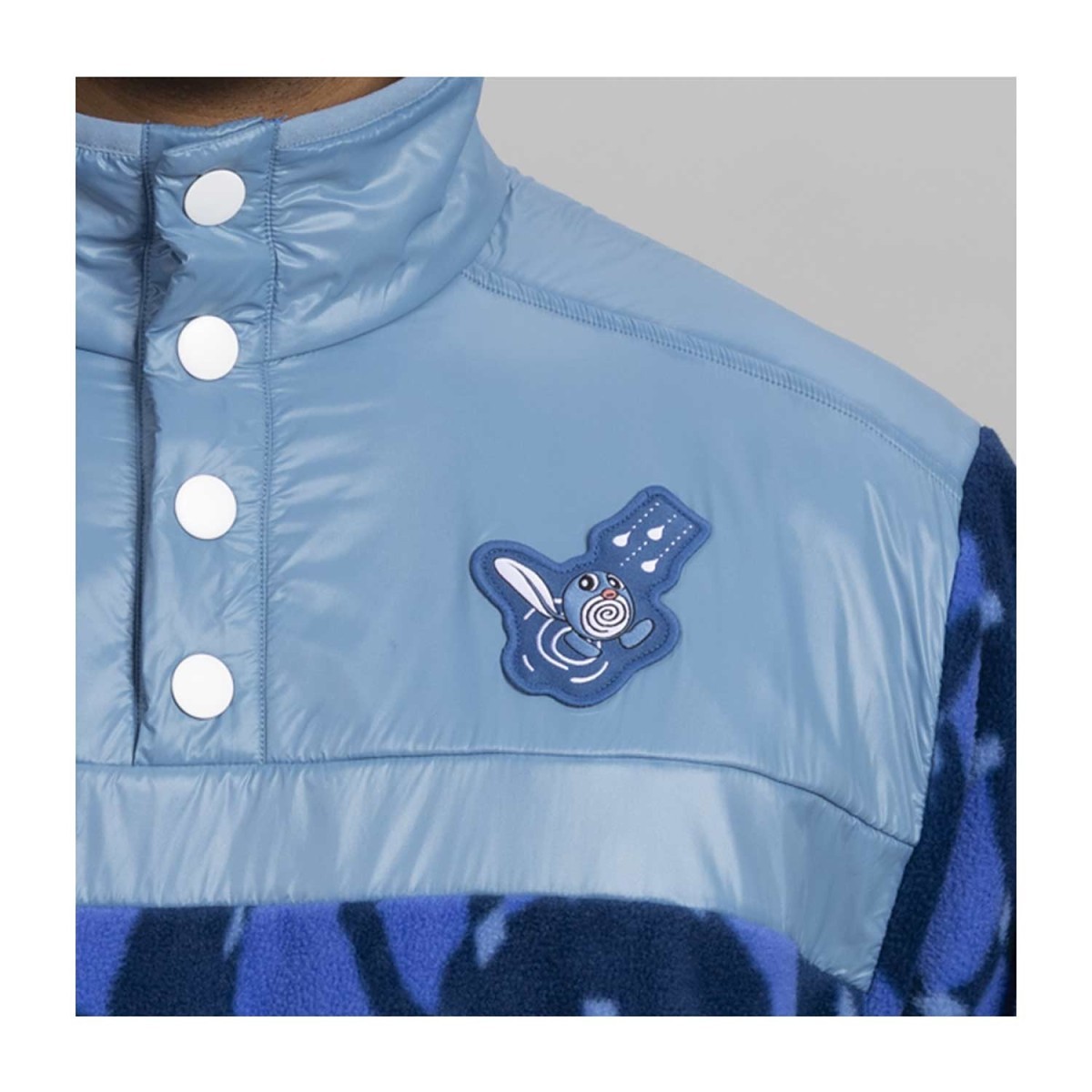 Poliwag Blue Quarter-Snap Pullover Jacket | Pokémon Center