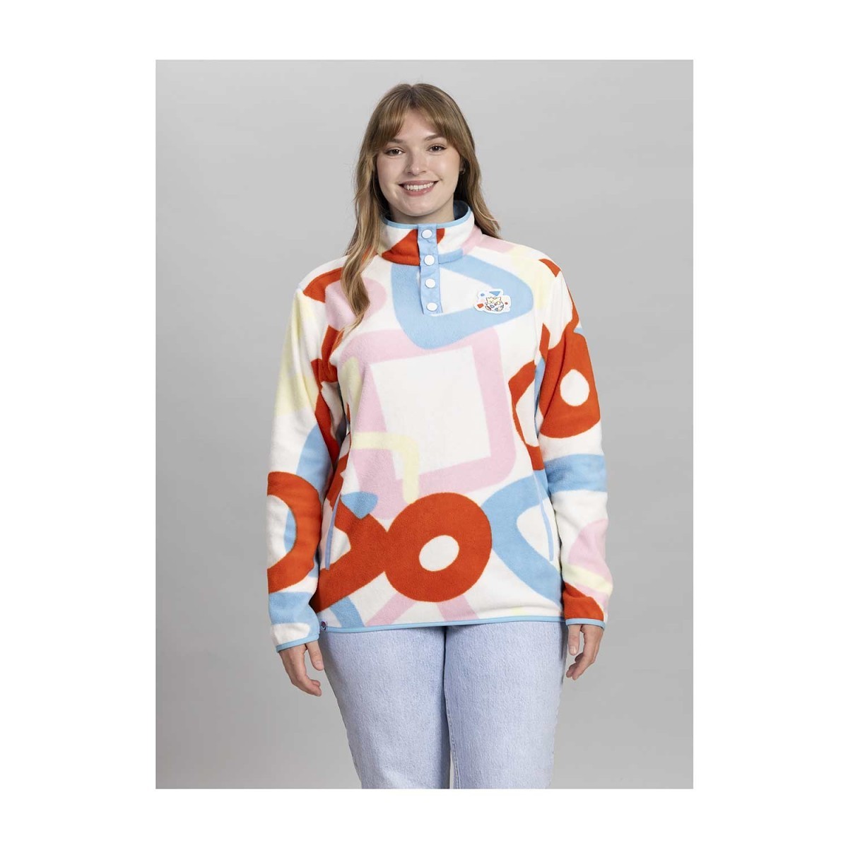 Togepi White Quarter-Snap Pullover Jacket | Pokémon Center