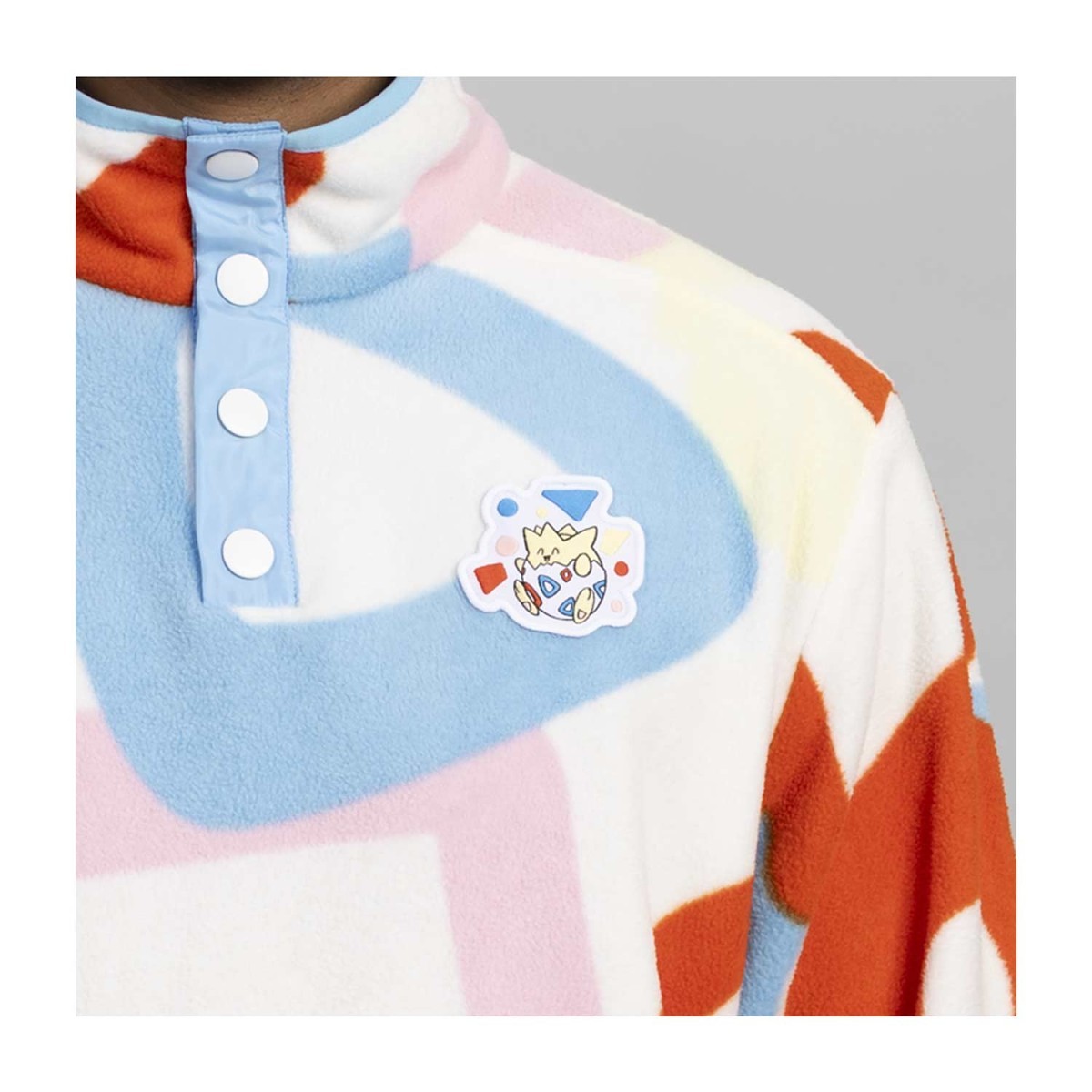 Togepi White Quarter-Snap Pullover Jacket | Pokémon Center