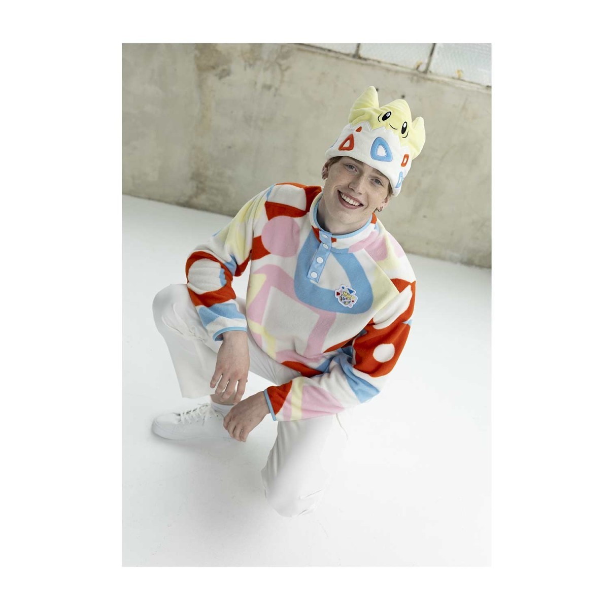 Togepi White Quarter-Snap Pullover Jacket | Pokémon Center