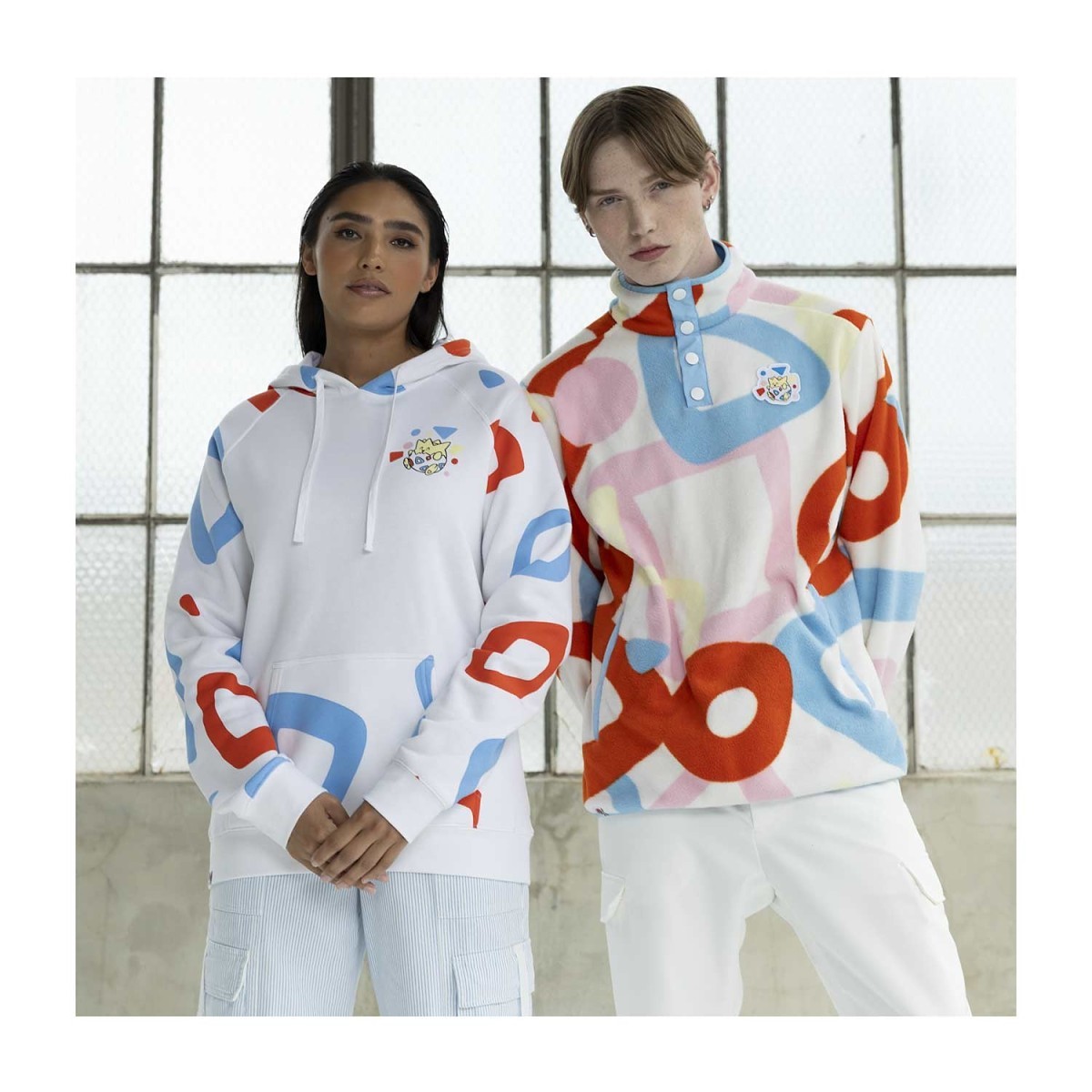 Togepi White Quarter-Snap Pullover Jacket | Pokémon Center
