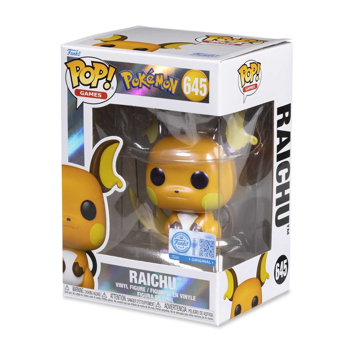 Raichu Pearlescent Pop! Vinyl Figure by Funko | Pokémon