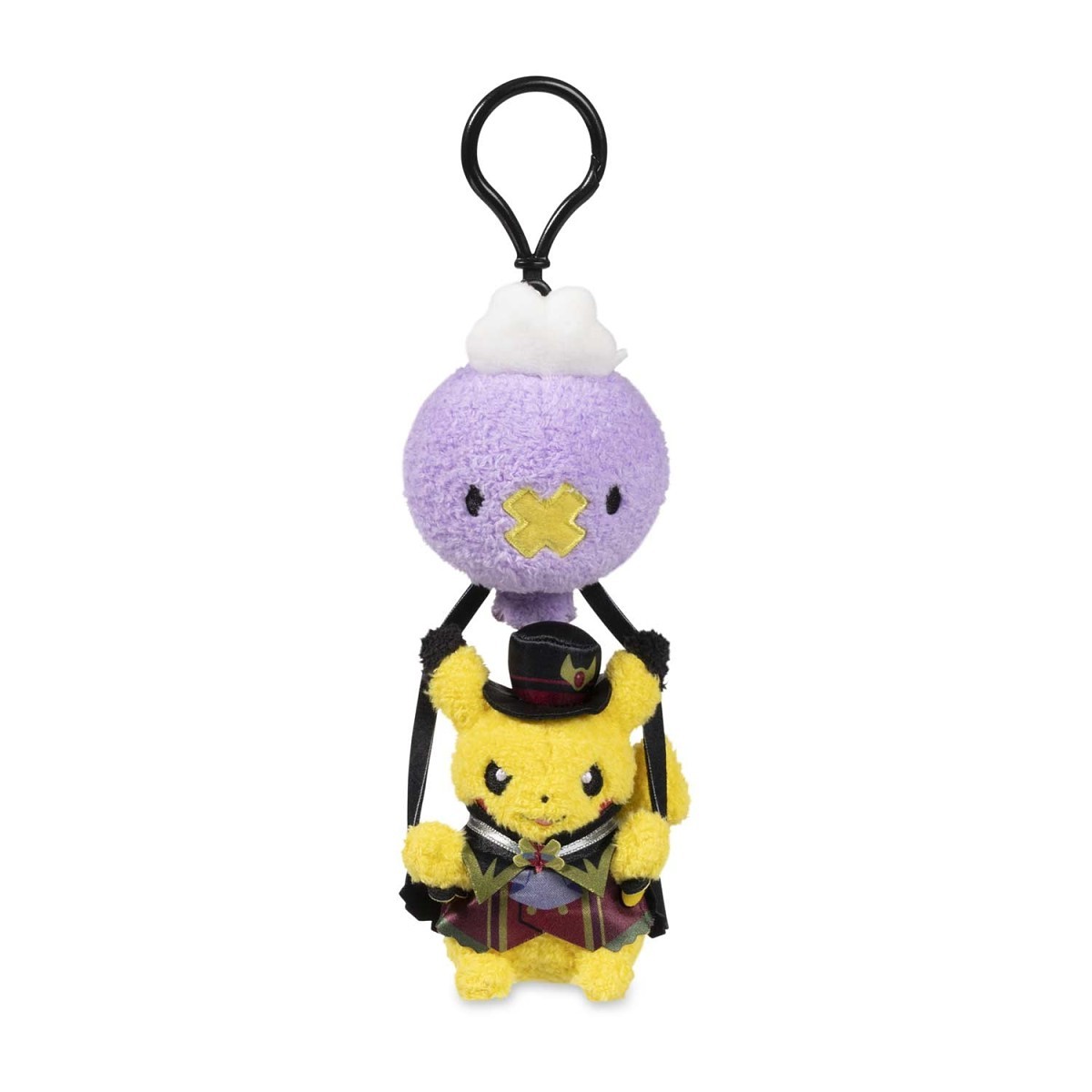 Pikachu & Drifloon Halloween Ghost Chateau Poké Plush Key