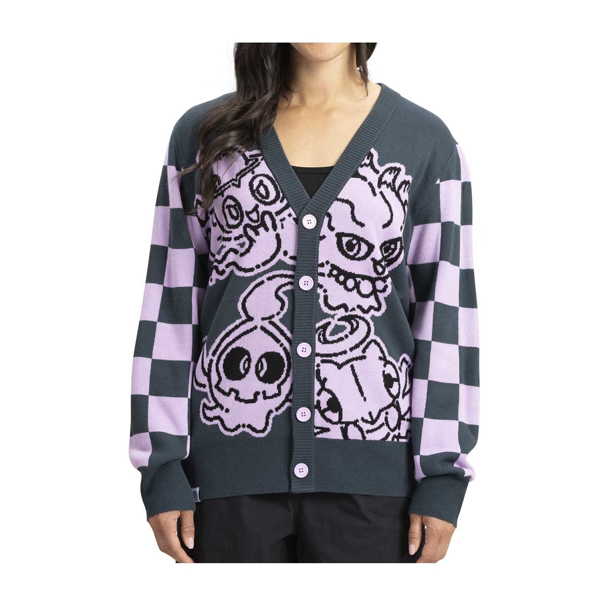 Charming & Ghostly Knit Cardigan - Adult | Pokémon Center Official