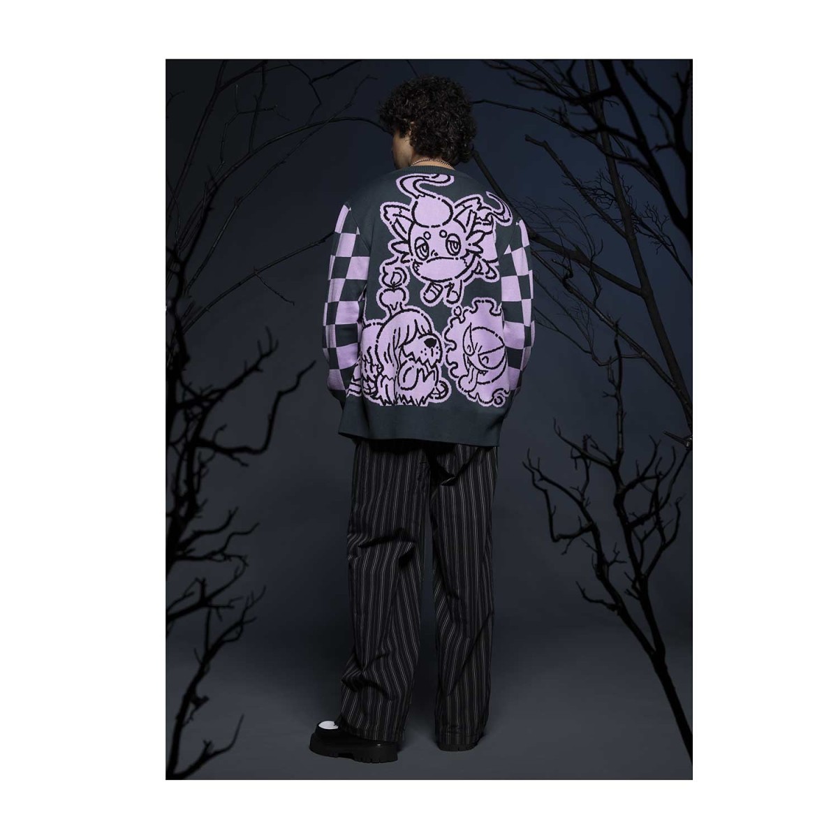 ポケモン中国「仙络绯梦」シリーズの漢服 Charming & Ghostly Knit Cardigan - Adult | Pokémon Center Official