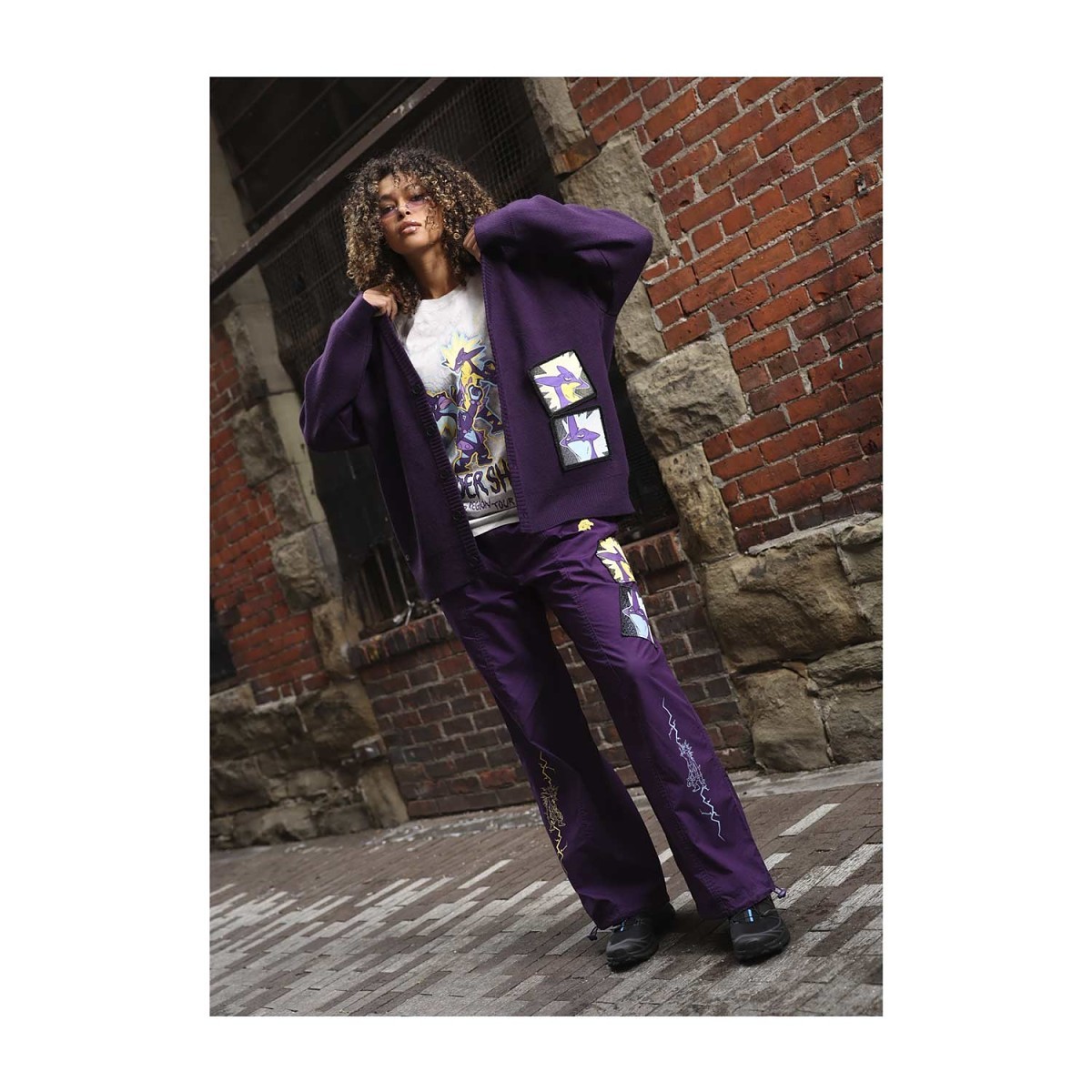 Thunder Shock Dark Noise Relaxed-Fit Pants - Women | Pokémon