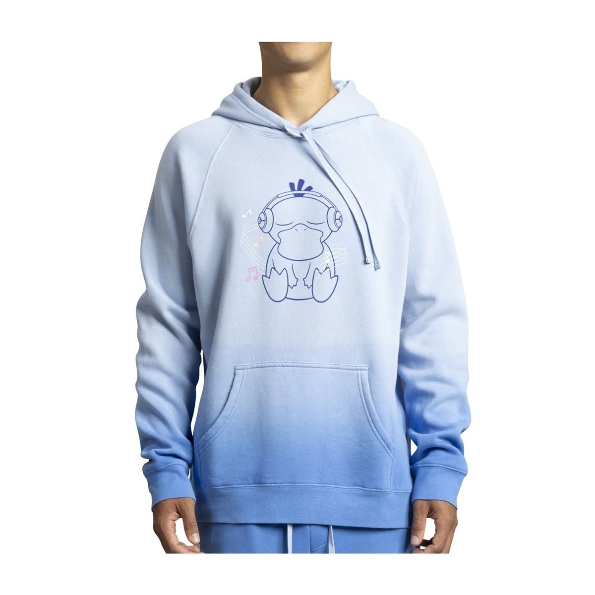 Analog Beats Lo-Fi Loungewear Blue Hooded Pullover