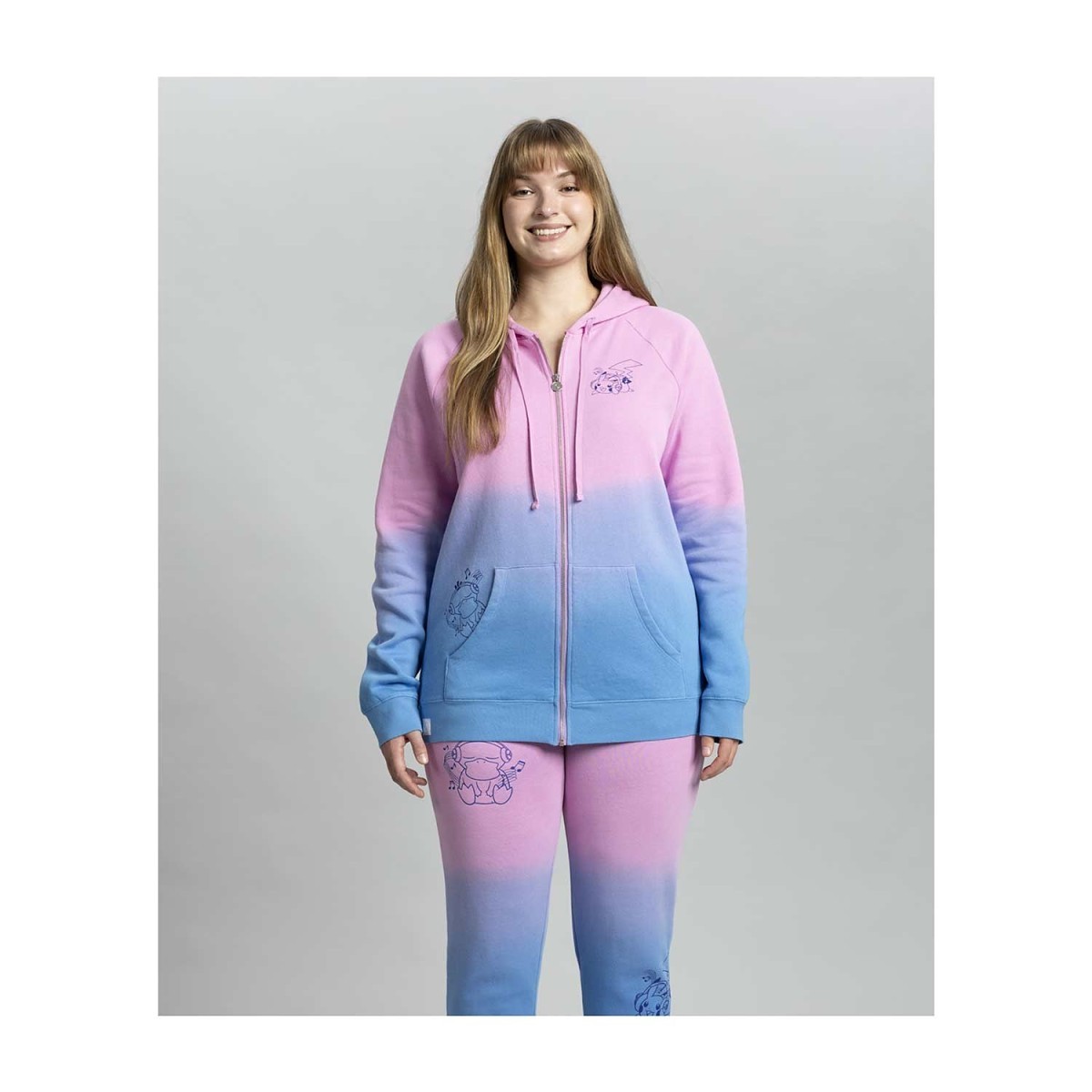 トップス atmos pink Gradation Hooded Zip-up BLUE atmos pink Gradation Hooded Zip-up BLUE（アトモス ピンク