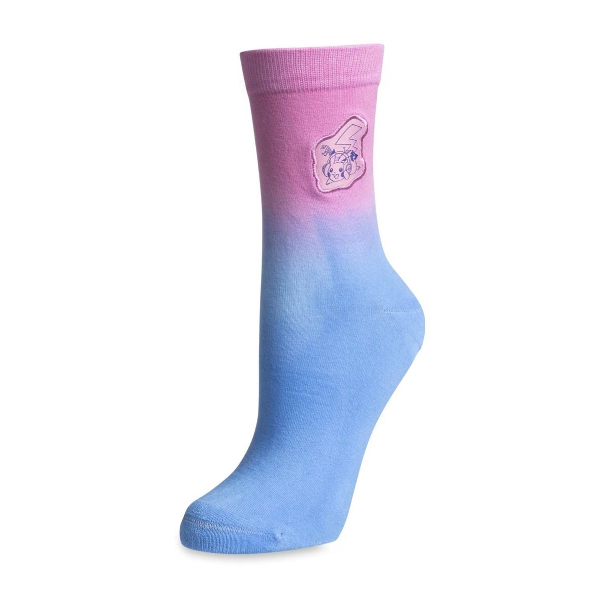 Analog Beats Lo-Fi Loungewear Pink & Blue Crew Socks - (One-Size