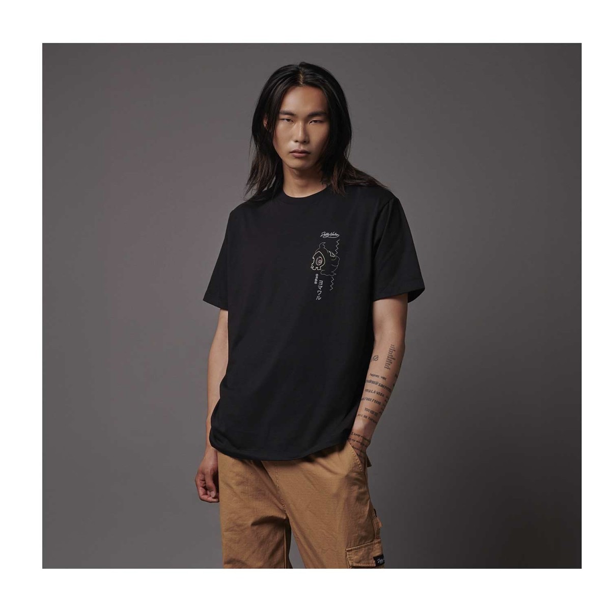 Pokémon × Dolly Noire: Duskull & Dusclops Black T-Shirt - Adult