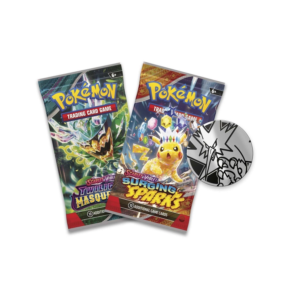 Pokémon TCG: 3 Team Rocket's Pokémon with 2 Booster Packs & Coin