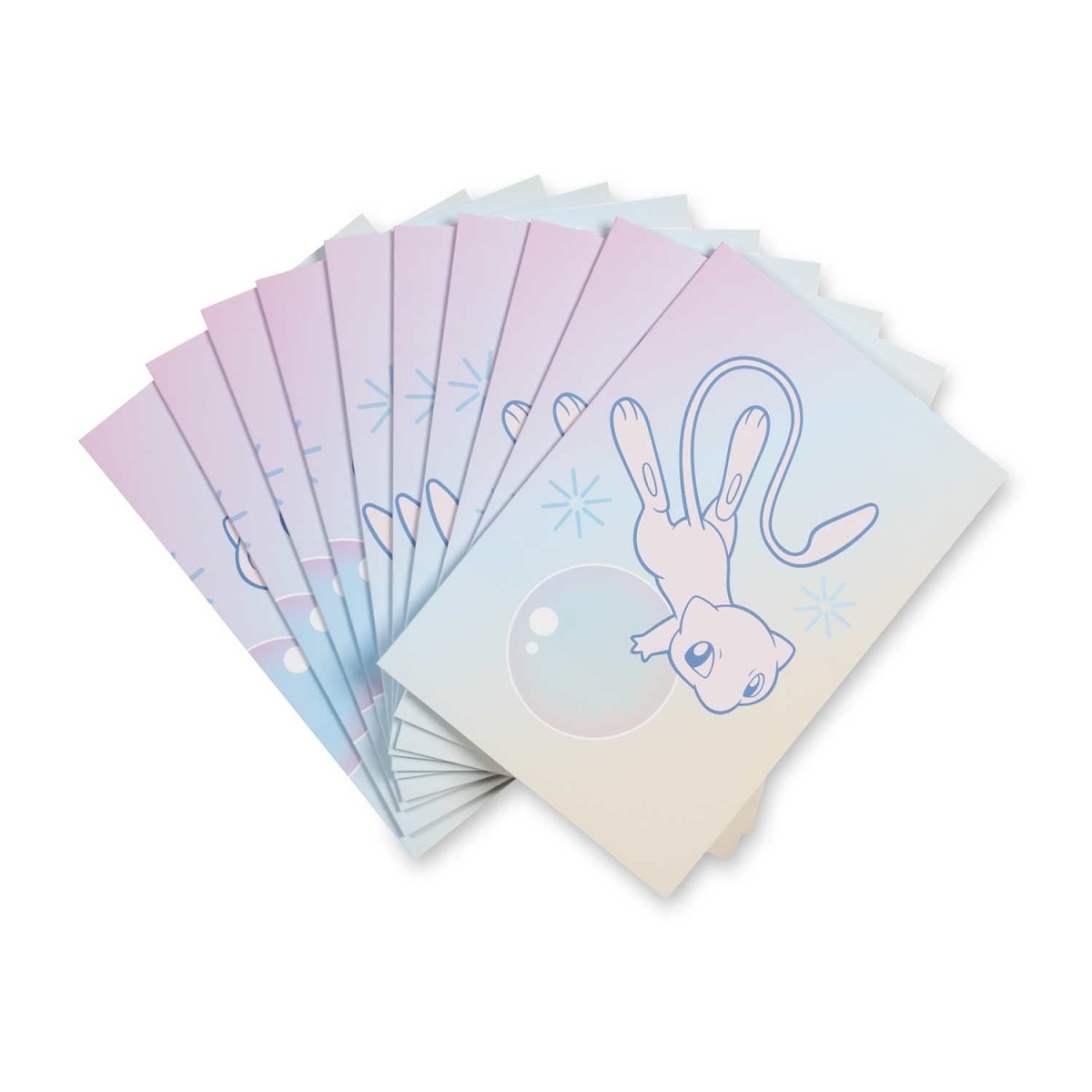 Bubbly Mew Blank Greeting Cards (10-Pack) | Pokmon Center Official Site