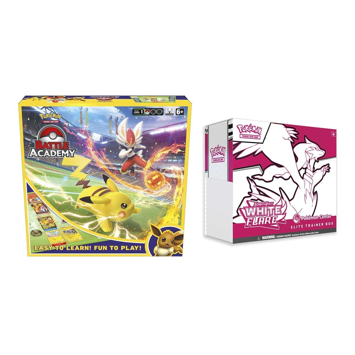 White Flare Pokémon Center Elite Trainer Box & Battle Academy