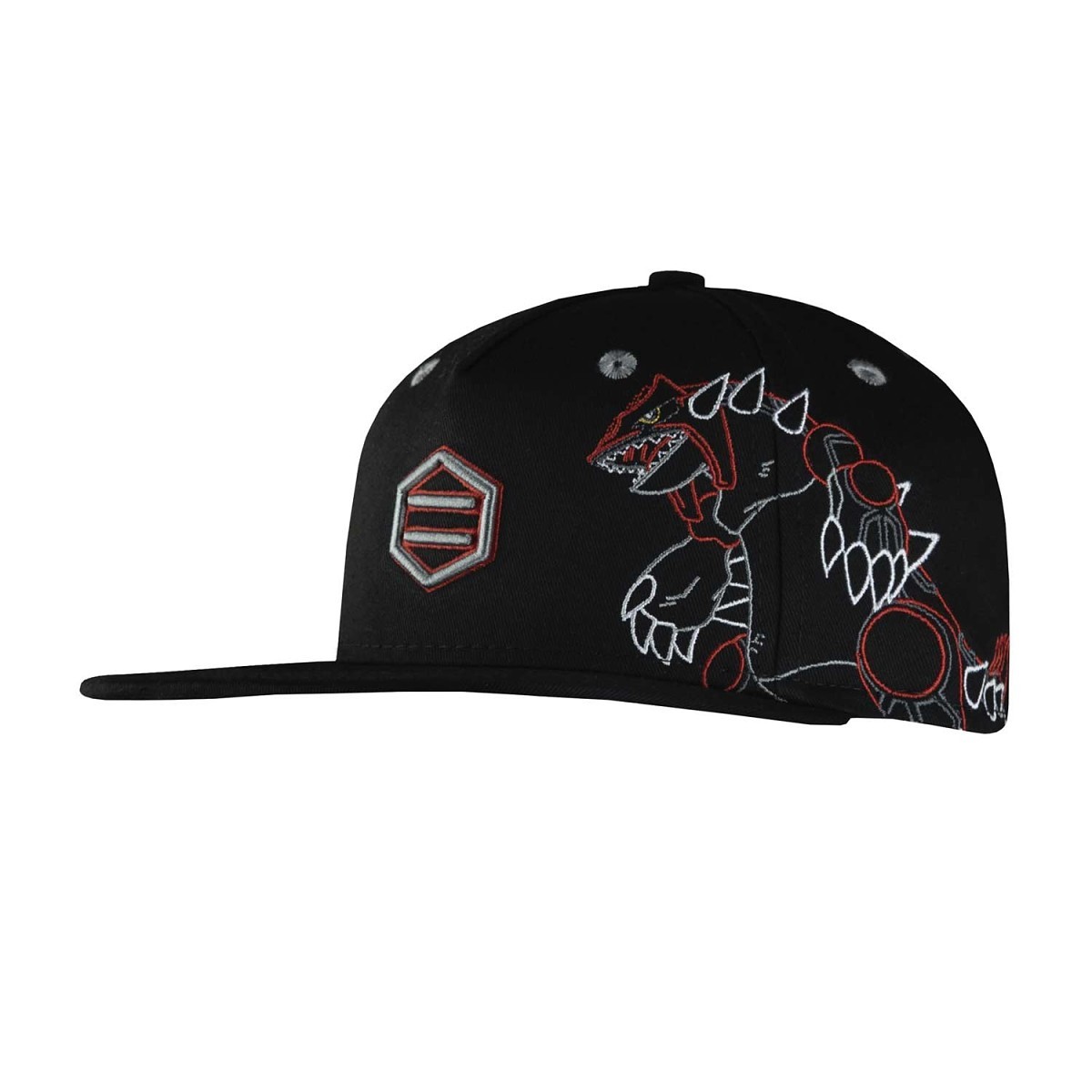 Pokémon × Dolly Noire: Groudon Black Snapback Hat (One Size-Adult