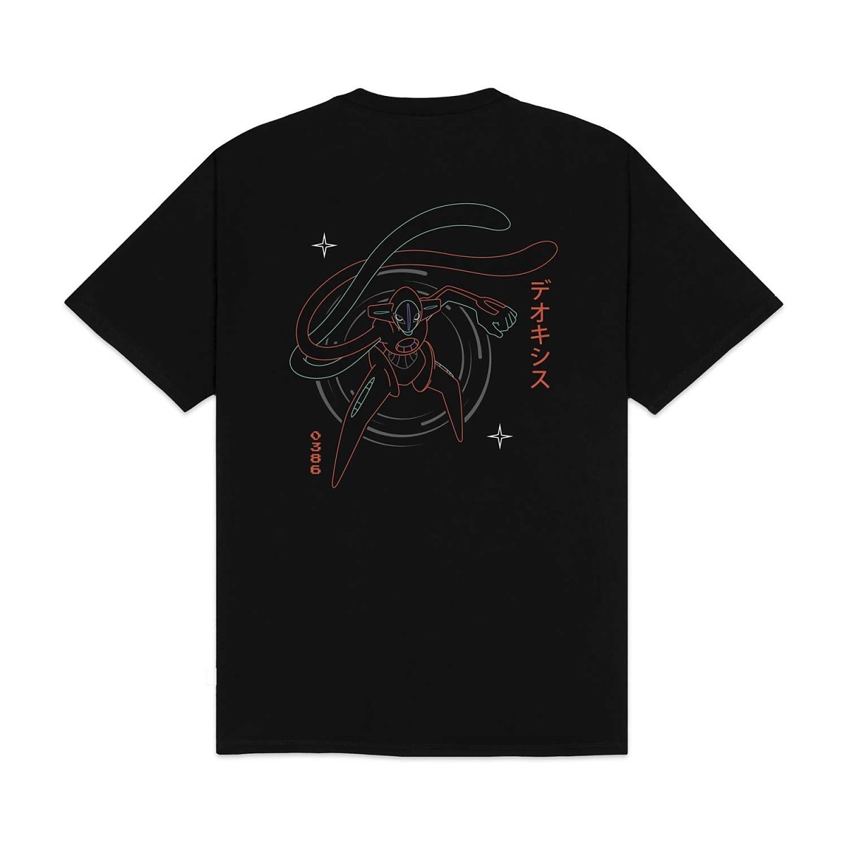 Pokémon × Dolly Noire: Deoxys Black T-Shirt - Adult | Pokémon