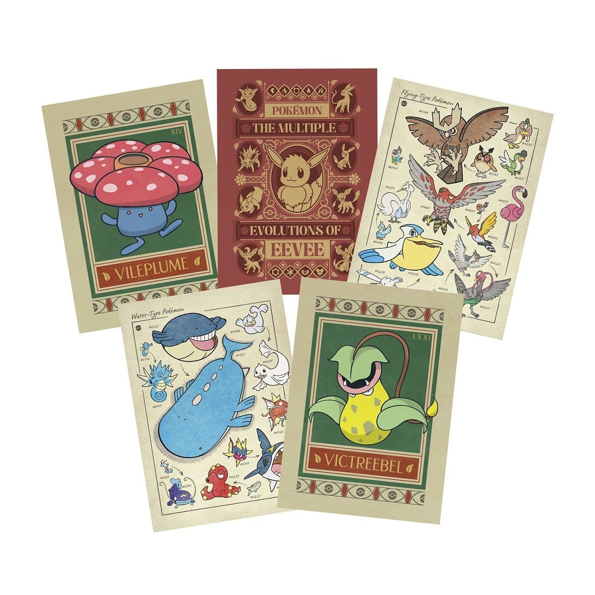Pokémon × Natural History Museum: Postcard Book (12-Pack