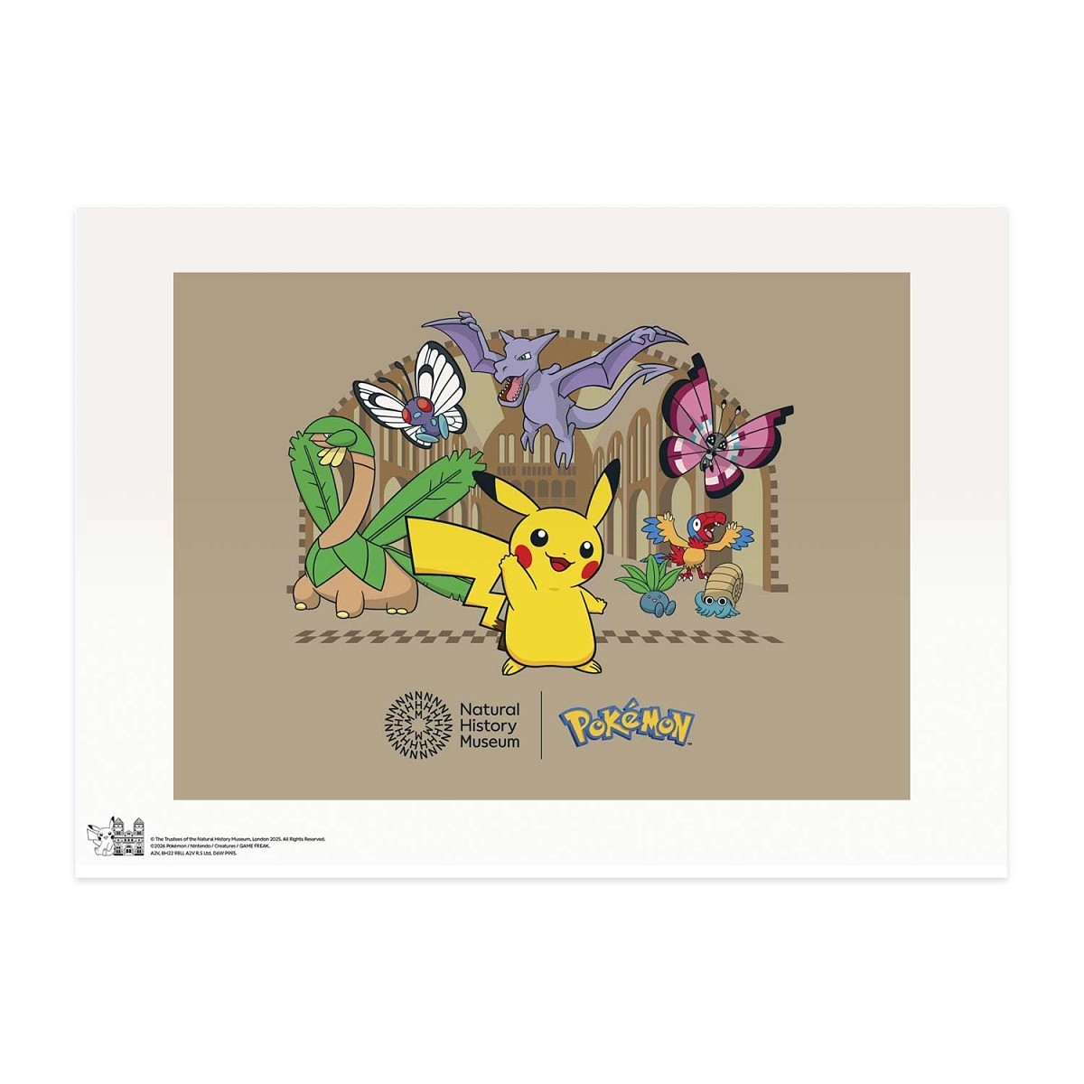 Pokémon × Natural History Museum Print | Pokémon Center UK