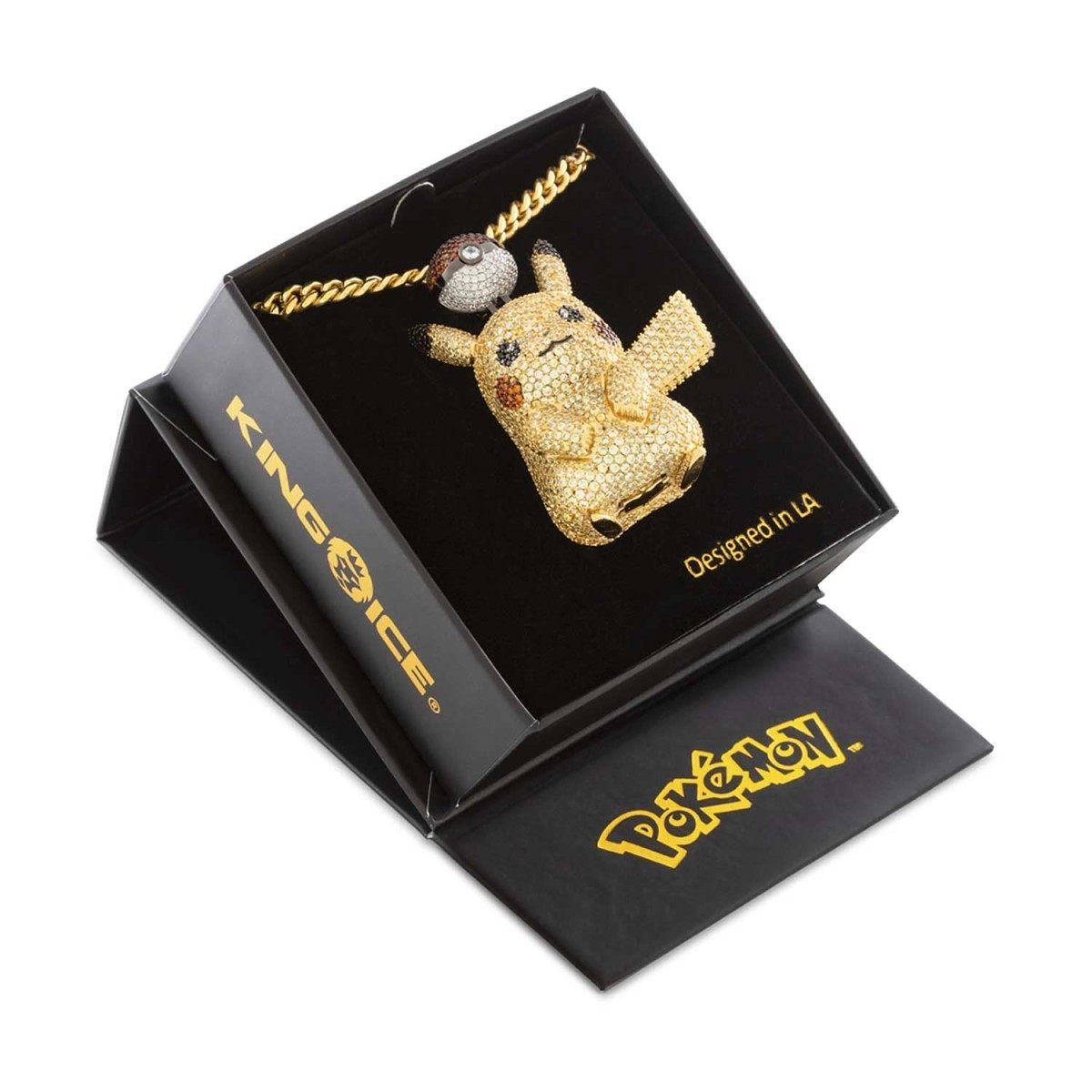 Pikachu 3D Necklace by King Ice | Pokémon Center Canada Official Site