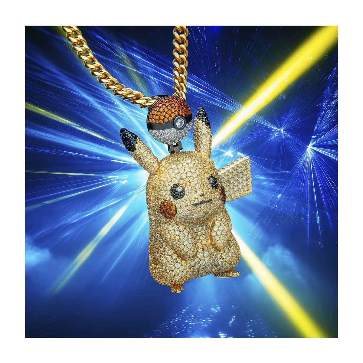 Pikachu 3D Necklace by King Ice | Pokémon Center Official Site