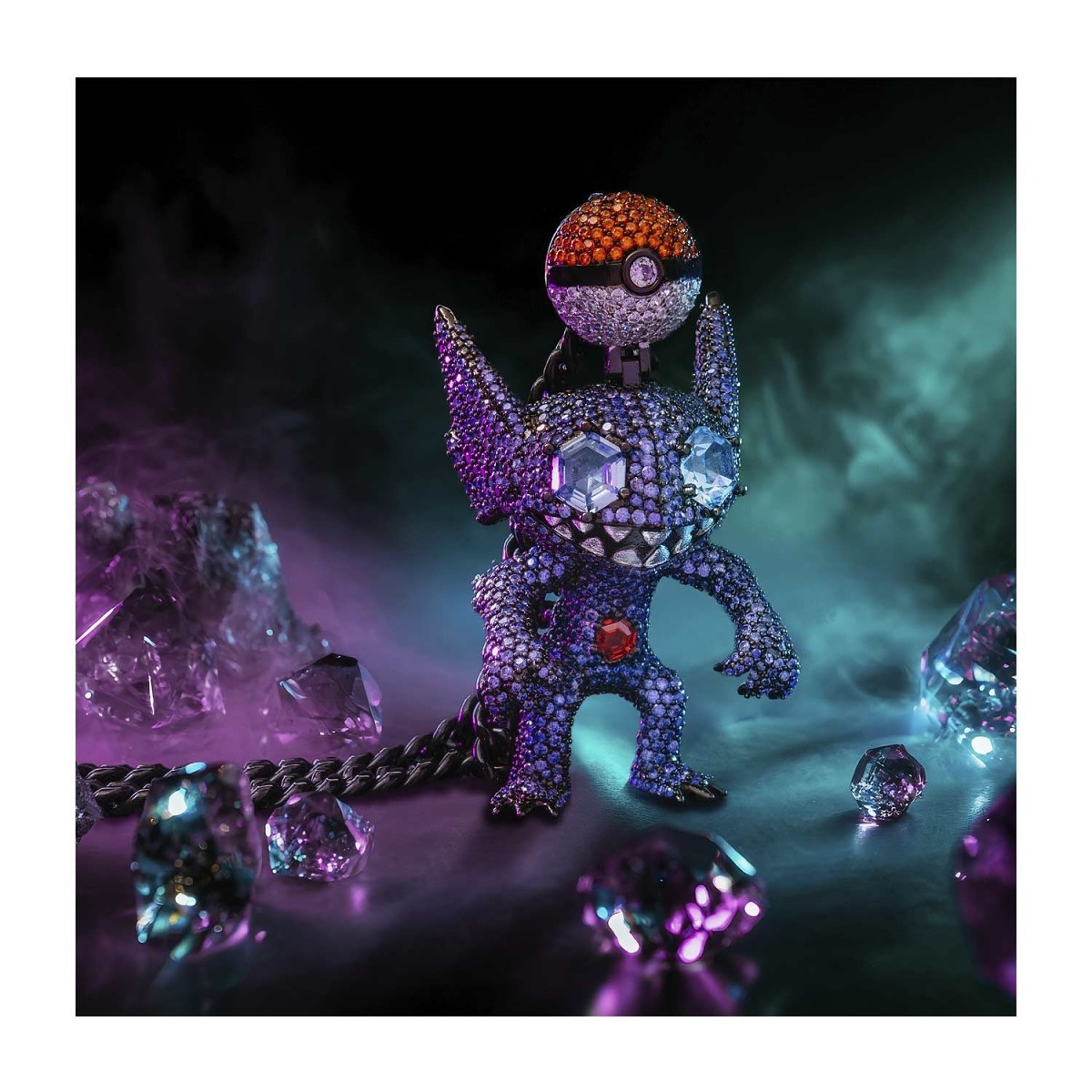 ポケモン　キャラ&アクセサリー メガサーナイト　ネックレス Sableye 3D Necklace by King Ice | Pokémon Center Official Site
