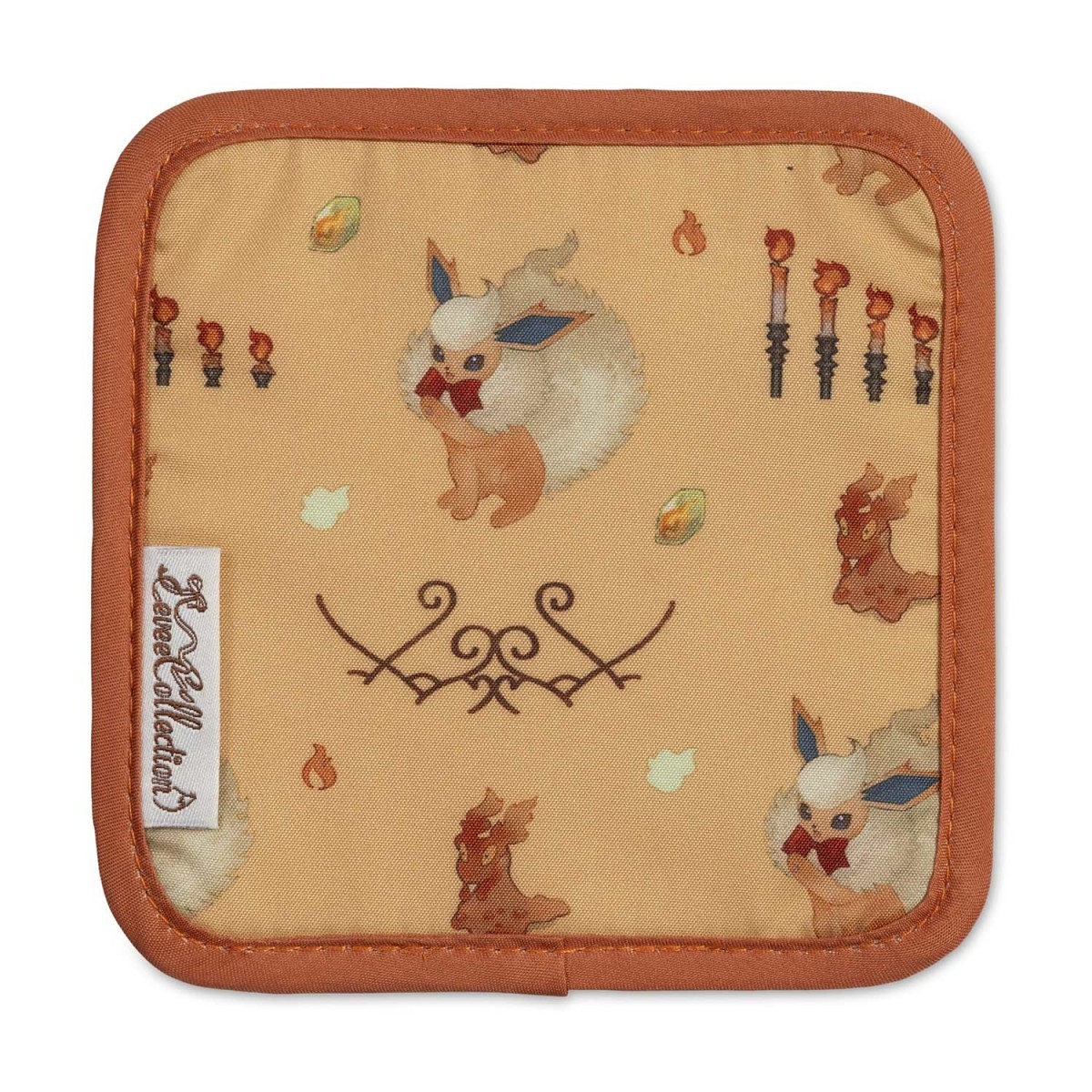 Eevee Collection: Flareon Fabric Coaster | Pokémon Center Official