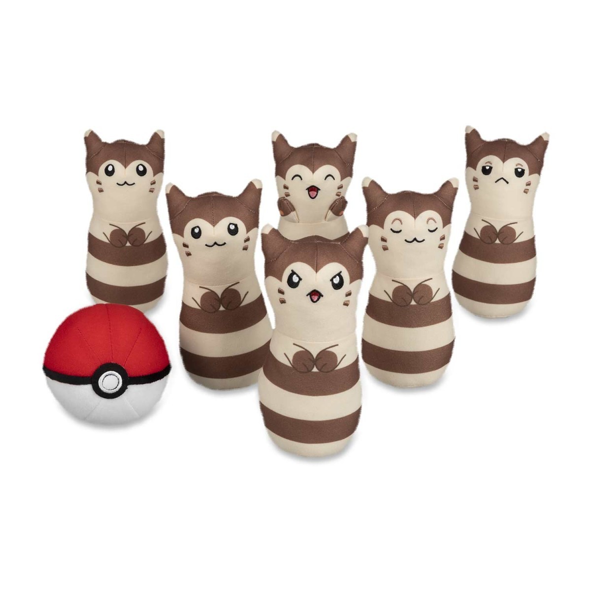 Furret Bowling Set Plush | Pokmon Center Official Site Furret Bowling Set Plush | Pokmon Center Official Site