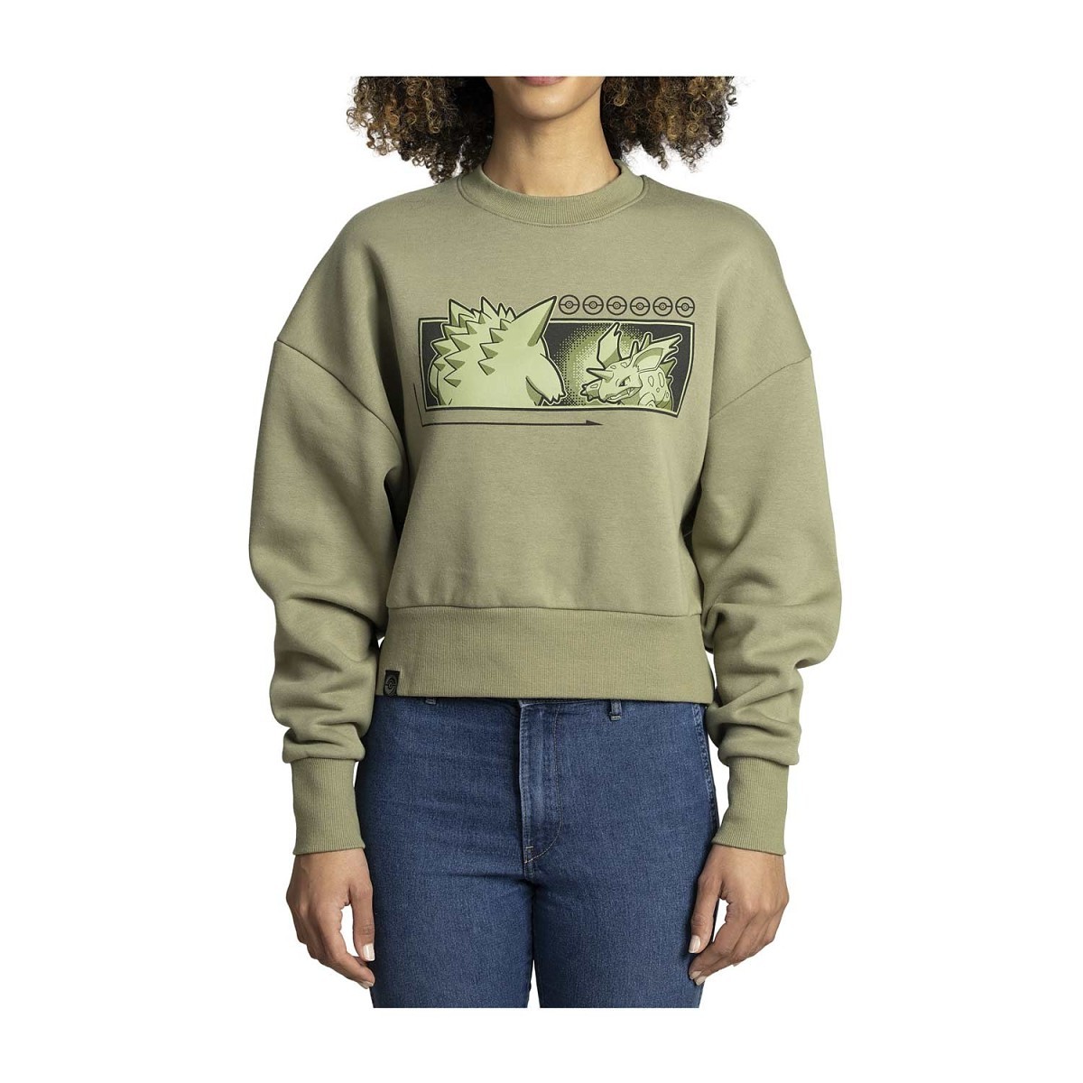 ｵｰﾊﾞｰflowerUPNCトレーナー Opening Scene Crop Sweatshirt - Adult | Pokémon Center Official Site