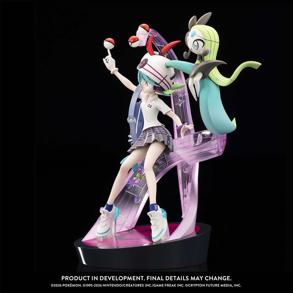 Kotobukiya Hatsune Miku (Psychic) & Meloetta Figure | Pokémon