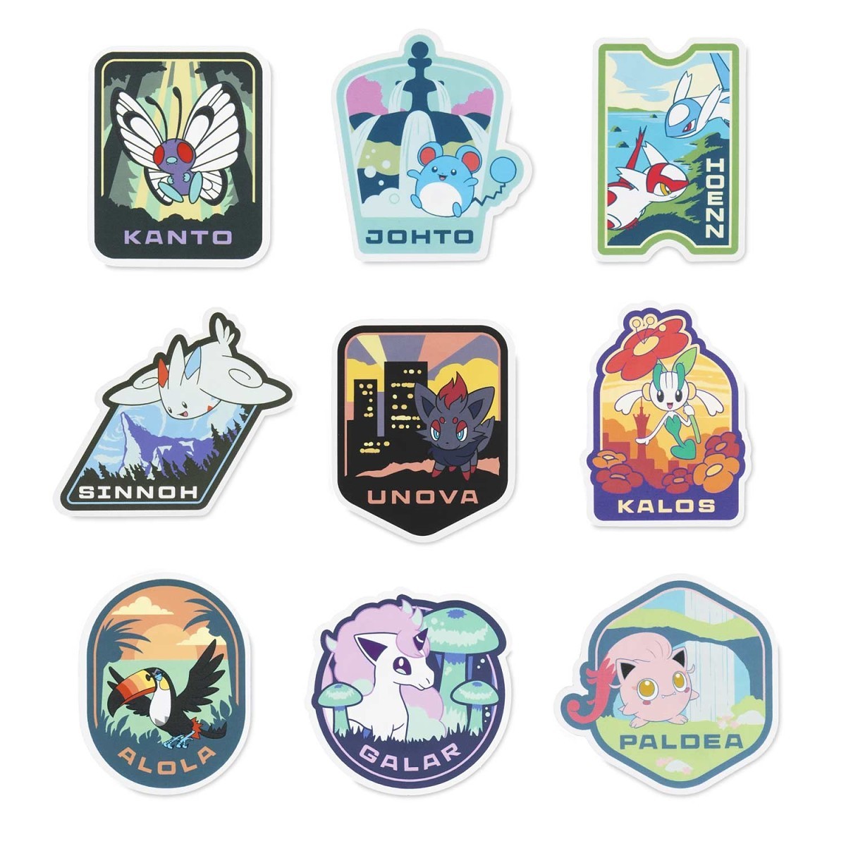 Explore Pokémon Stickers (9-Pack) | Pokémon Center Official Site