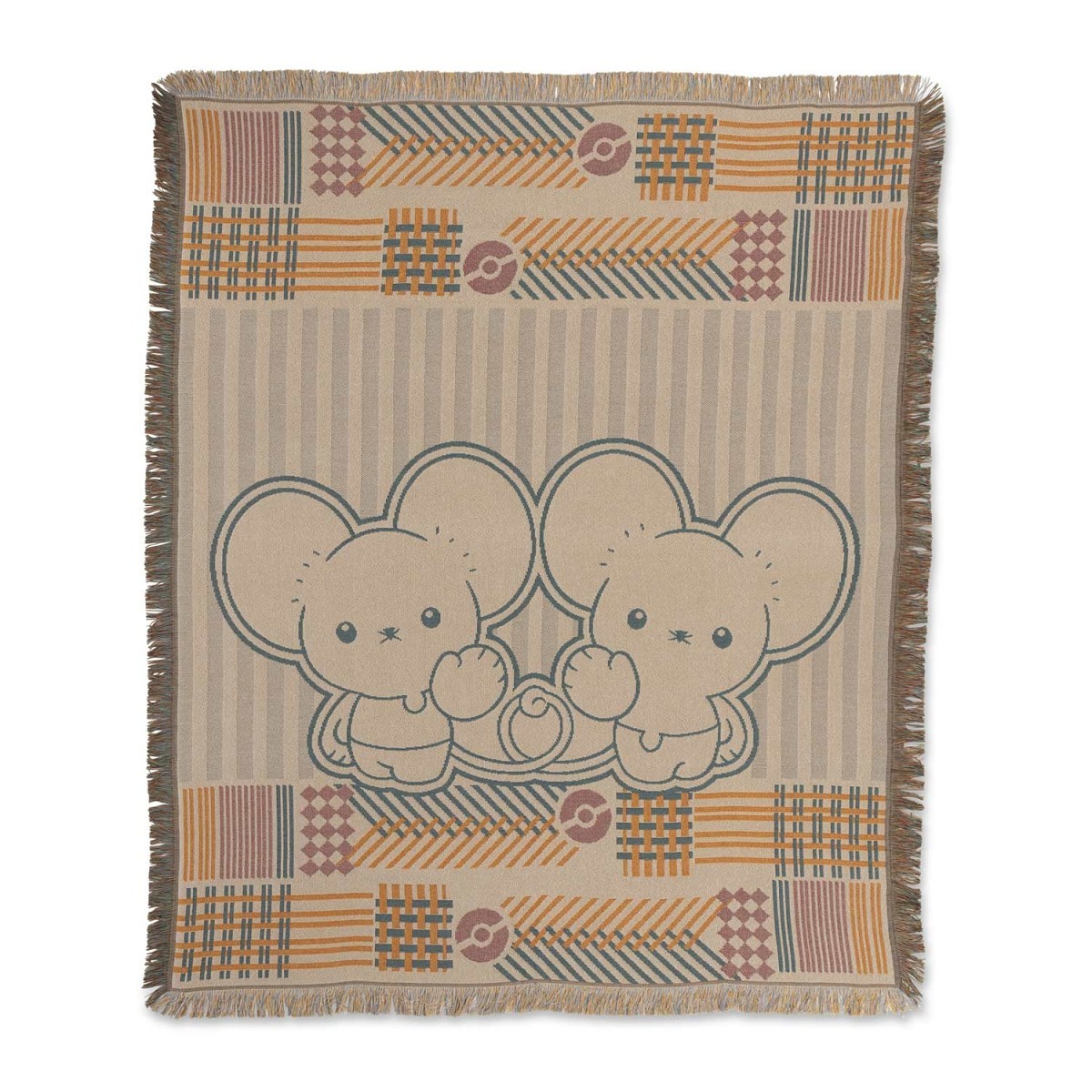 Tandemaus Maushold Household Jacquard Throw Blanket | Pokémon