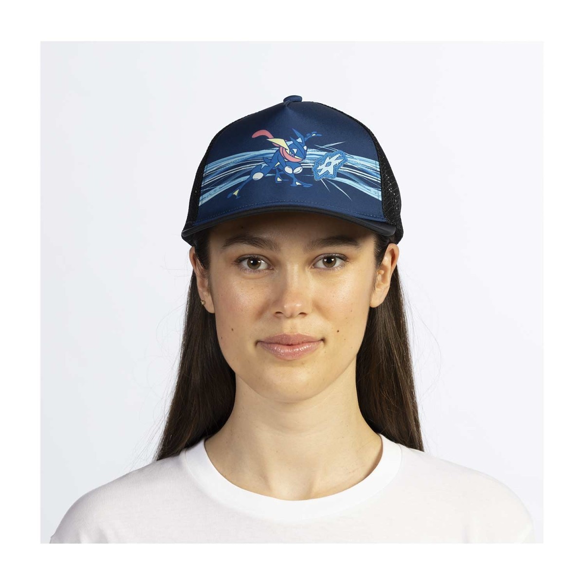 Greninja Blue Trucker Hat (One Size-Adult) | Pokémon Center