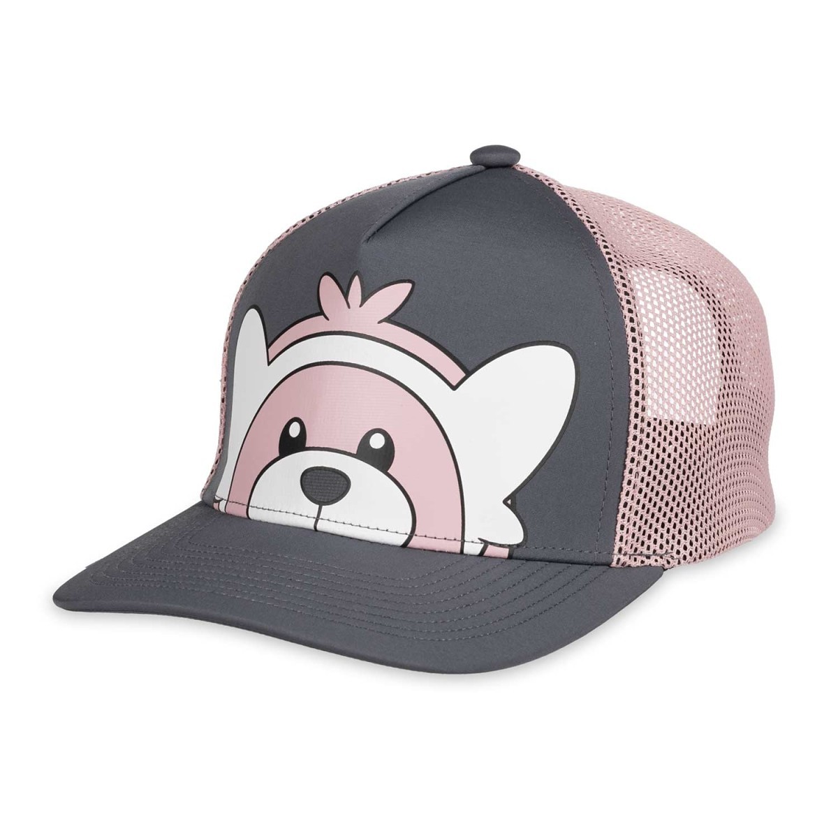 Bewear Gray Trucker Hat (One Size-Adult) | Pokémon Center Official