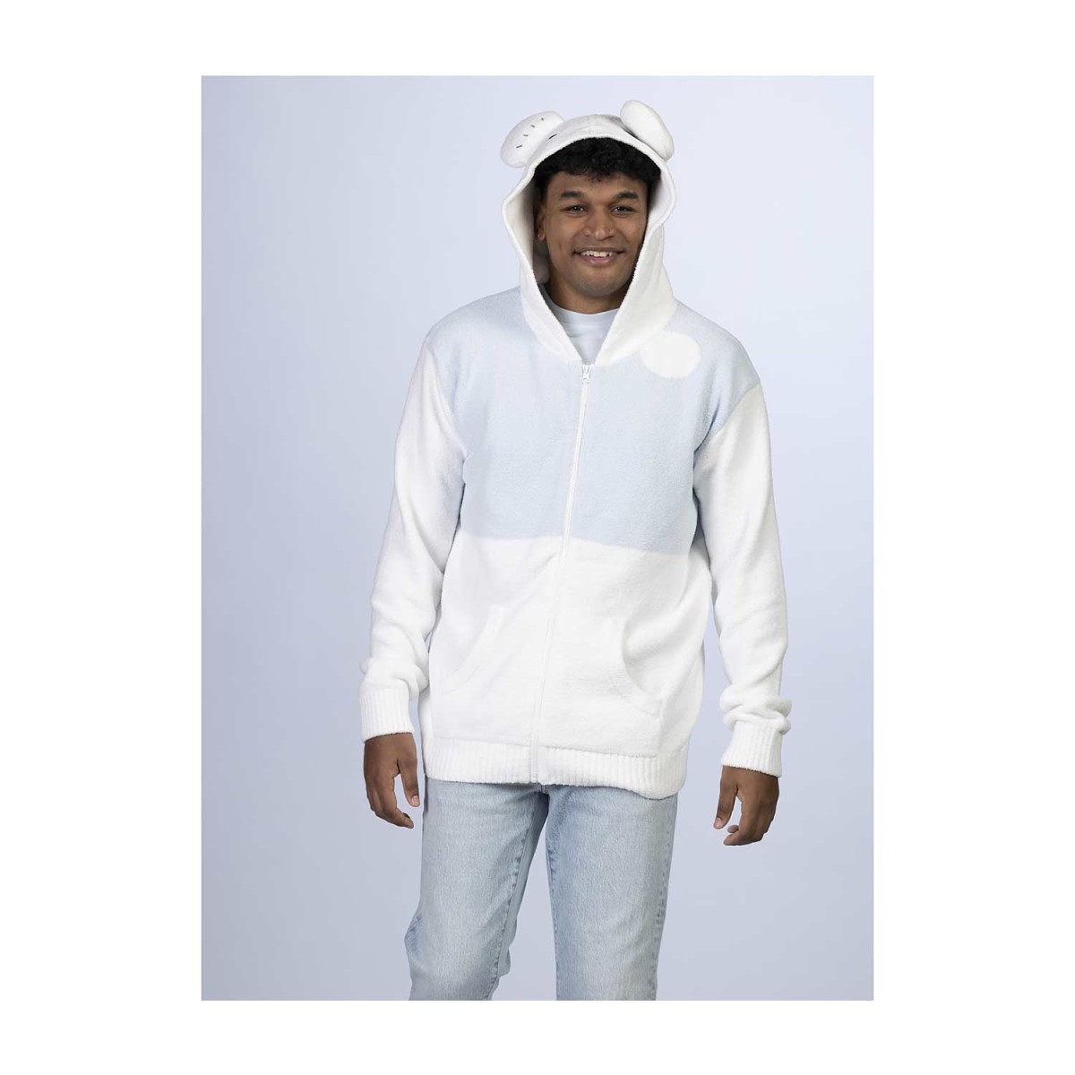 Maushold Household Blue & White Zip-Up Hoodie - Adult | Pokémon