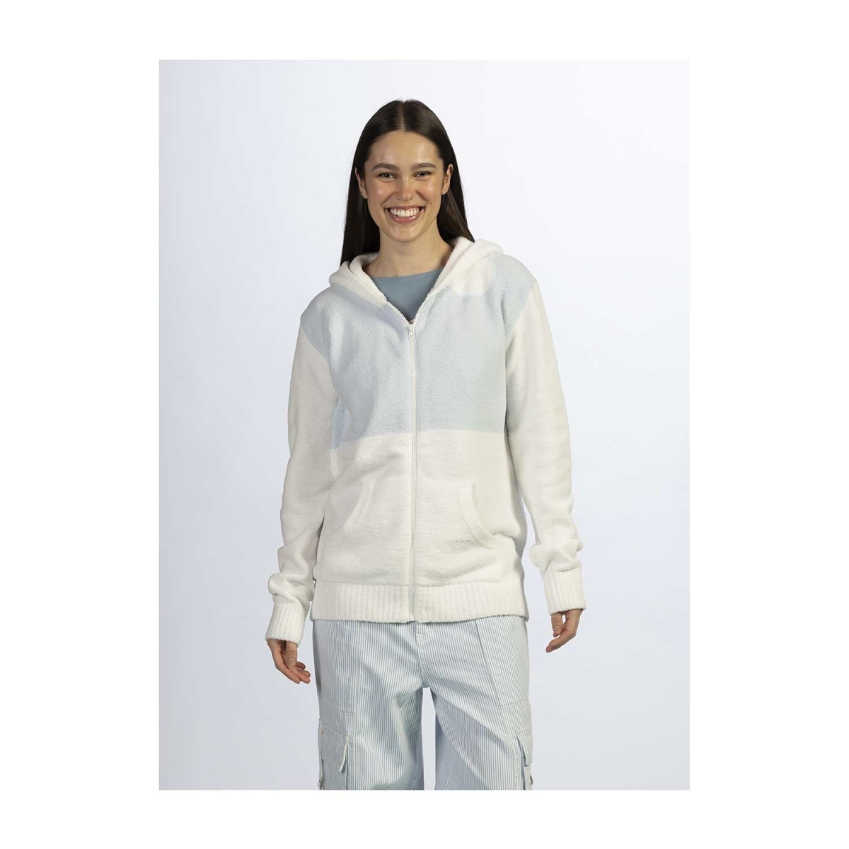 Maushold Household Blue & White Zip-Up Hoodie - Adult | Pokémon