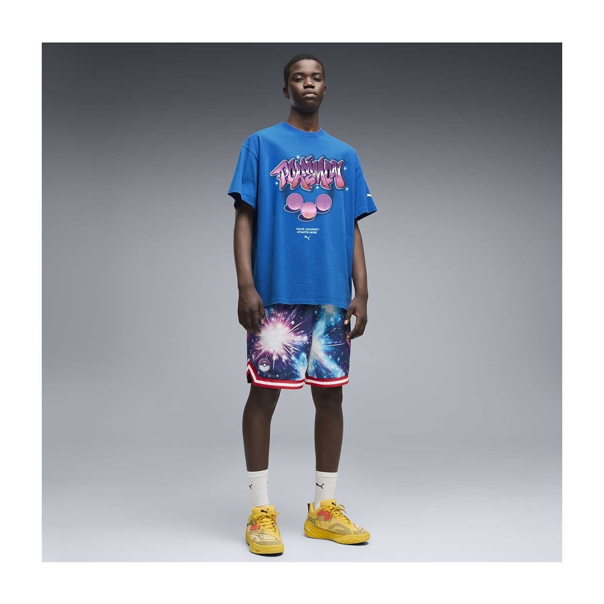 PUMA Hoops × Pokémon: Kanto First Partners T-Shirt - Adult